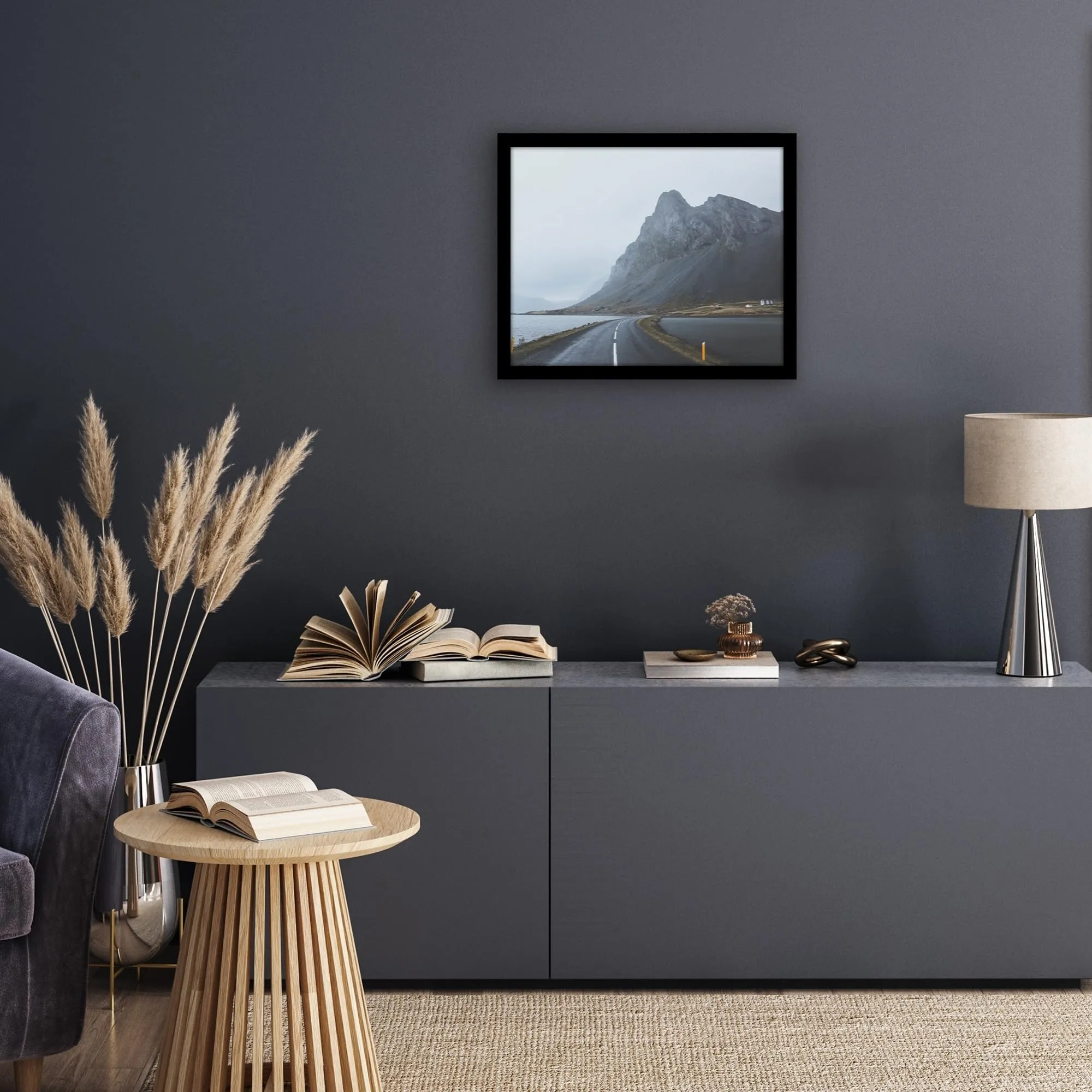 Americanflat Cornice in Legno MDF Nera 40x50 cm - immagine 7