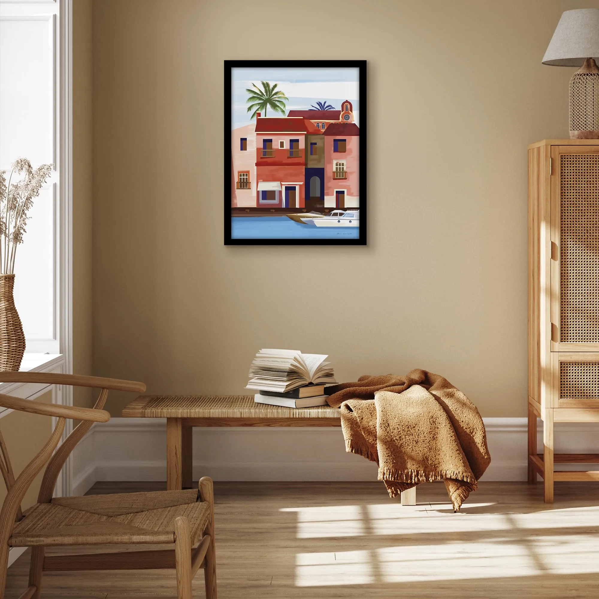 Americanflat Cornice in Legno MDF 45x60 cm, Nera - immagine 5