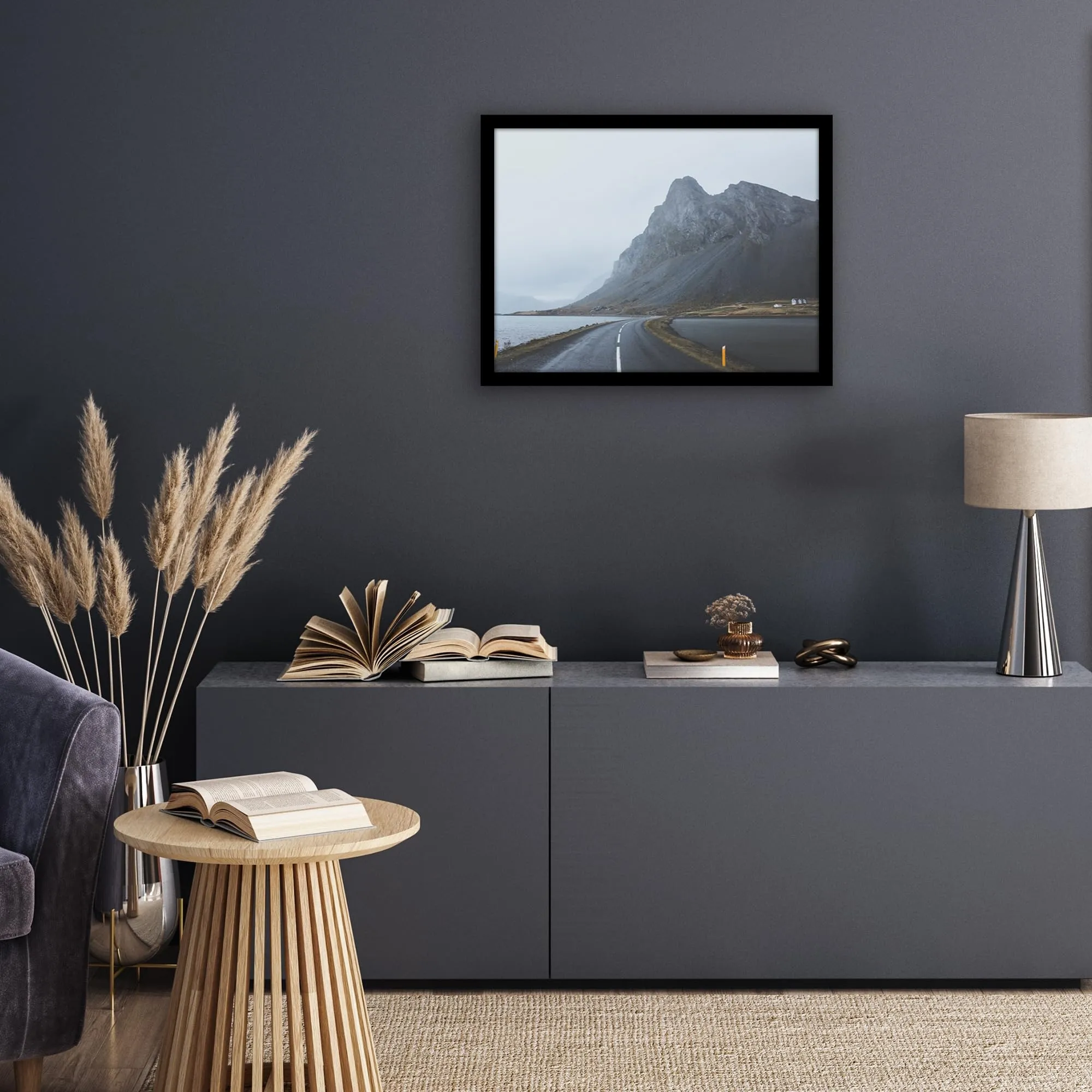 Americanflat Cornice in Legno MDF 45x60 cm, Nera - immagine 7