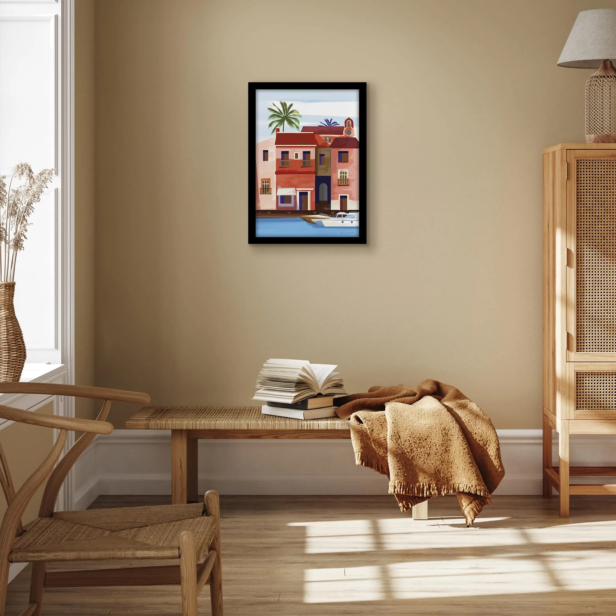 Americanflat Cornice in Legno MDF 35x50 cm, Nero - immagine 6