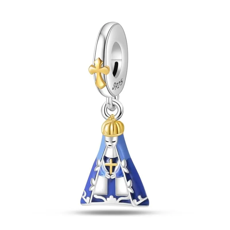Pandach Bead Charm in Argento Sterling 925 con Cubic Zirconia per Braccialetti e Collane Europei - immagine 1