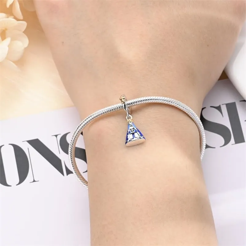 Pandach Bead Charm in Argento Sterling 925 con Cubic Zirconia per Braccialetti e Collane Europei - immagine 4
