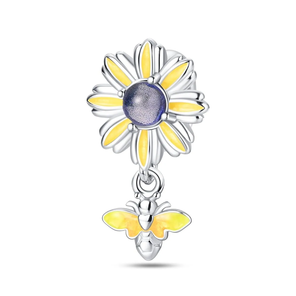 Pandach Bead Charm in Argento Sterling 925 con Cubic Zirconia per Braccialetti e Collane Europei - immagine 1
