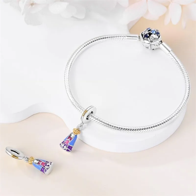 Pandach Bead Charm in Argento Sterling 925 con Cubic Zirconia per Braccialetti e Collane Europei - immagine 3