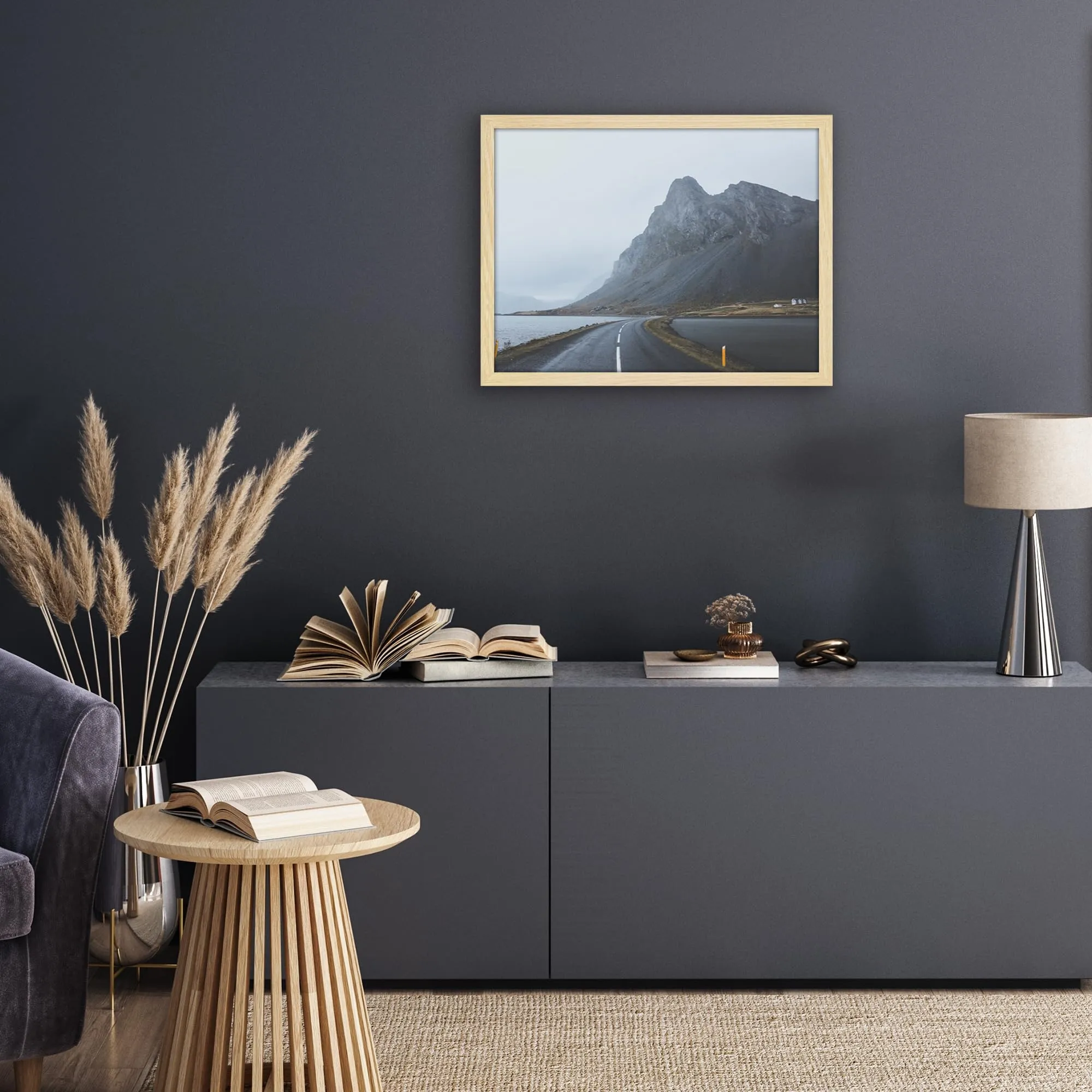 Americanflat Cornice Effetto Rovere Naturale 45x60 cm in Legno MDF - immagine 7
