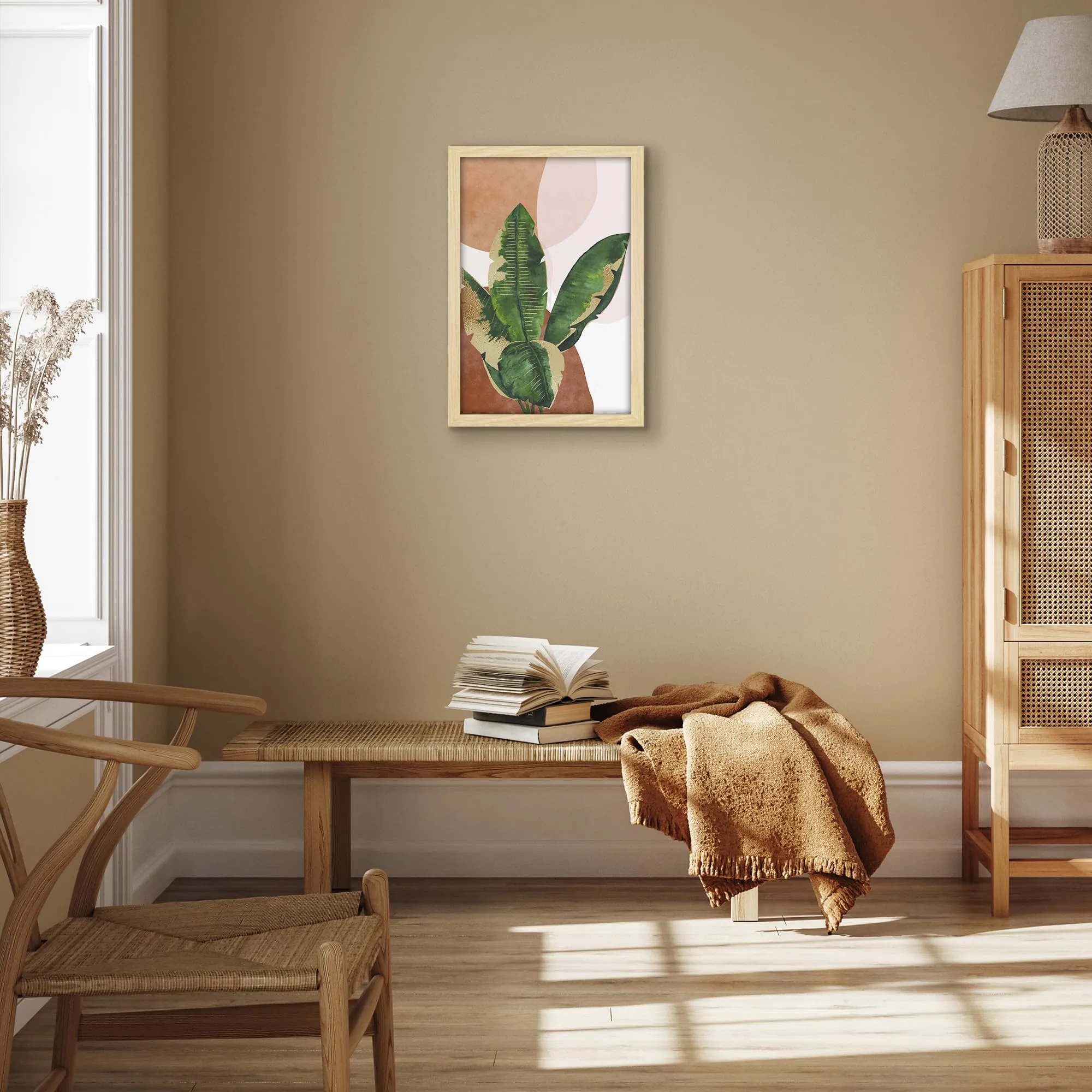 Americanflat Cornice 30x45 cm Effetto Rovere Naturale in Legno MDF - immagine 5