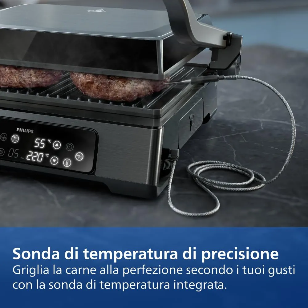 Philips 5000 Series Griglia Elettrica HD6307/70, 2200W - immagine 7