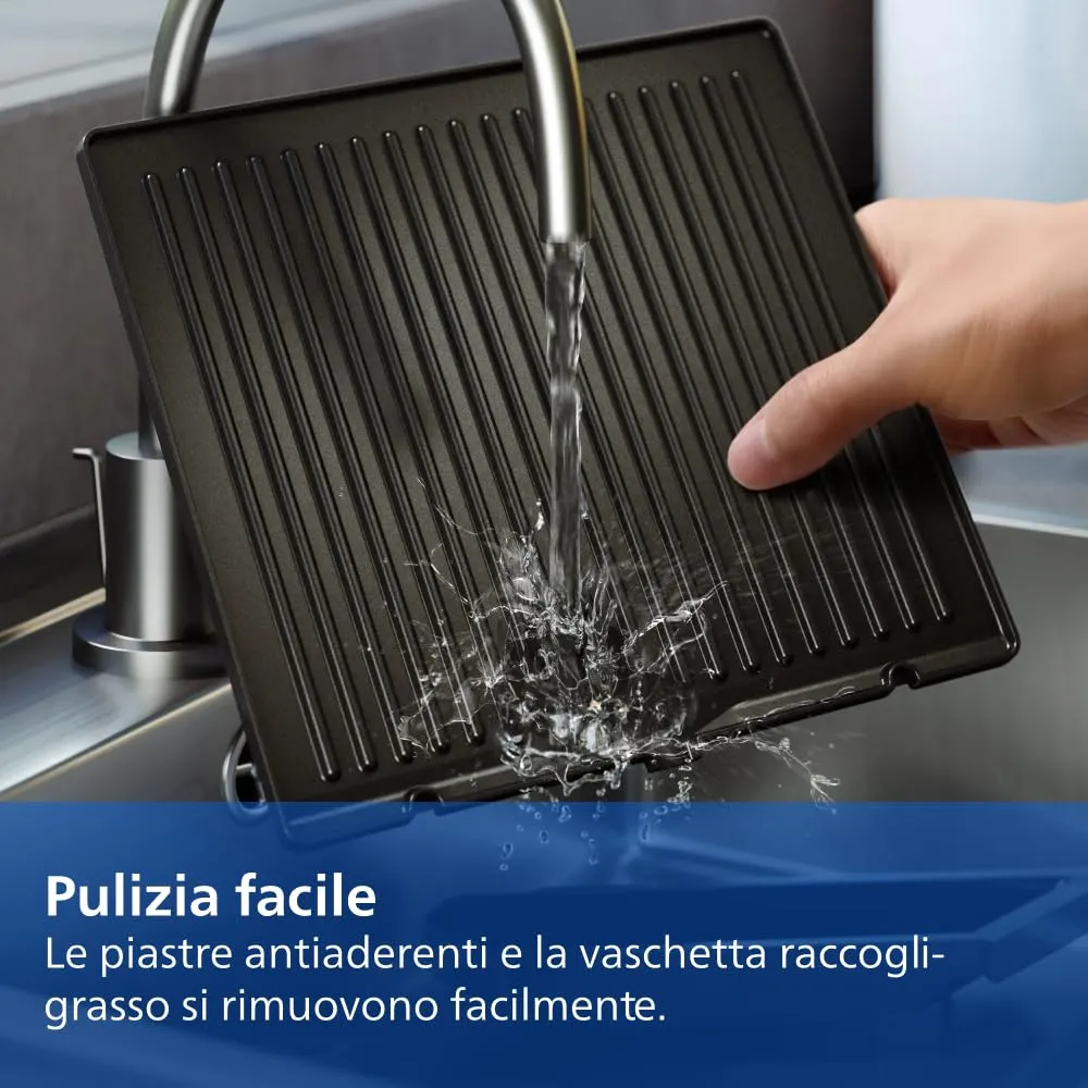 Philips 5000 Series Griglia Elettrica HD6307/70, 2200W - immagine 9