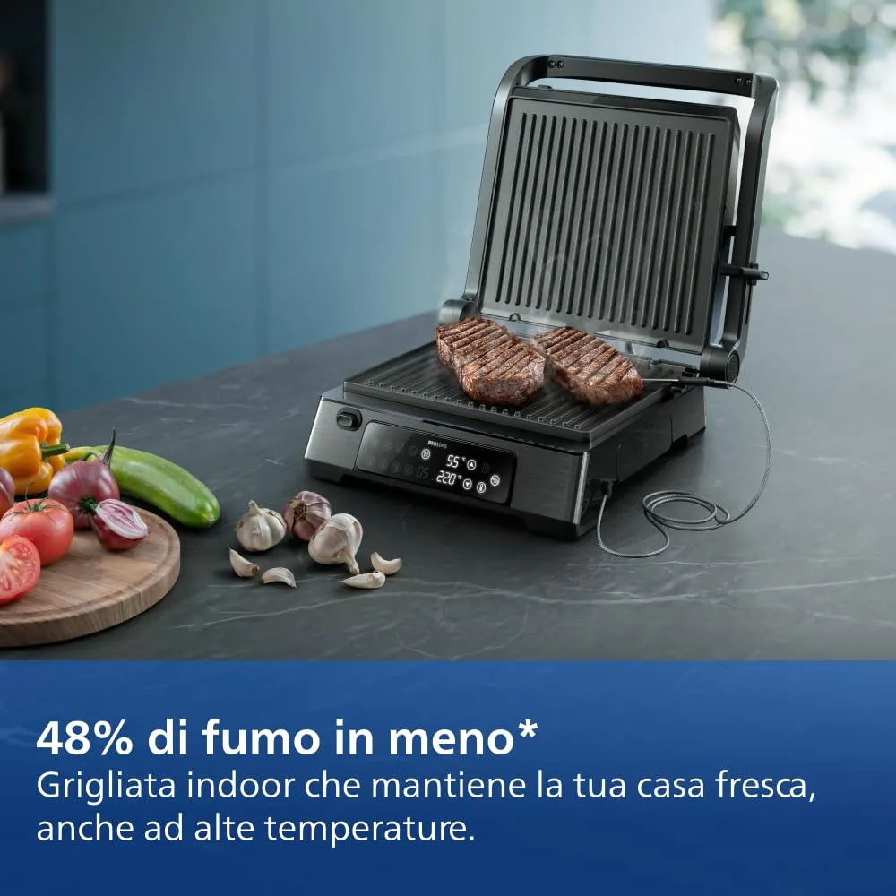 Philips 5000 Series Griglia Elettrica HD6307/70, 2200W - immagine 11