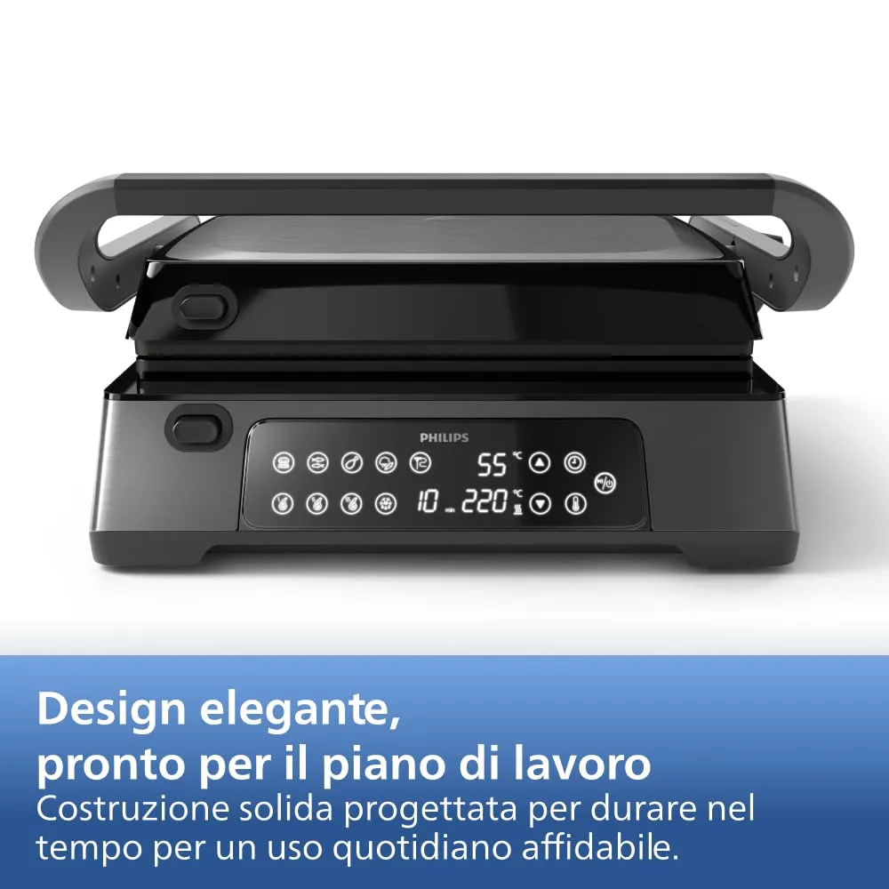 Philips 5000 Series Griglia Elettrica HD6307/70, 2200W - immagine 13