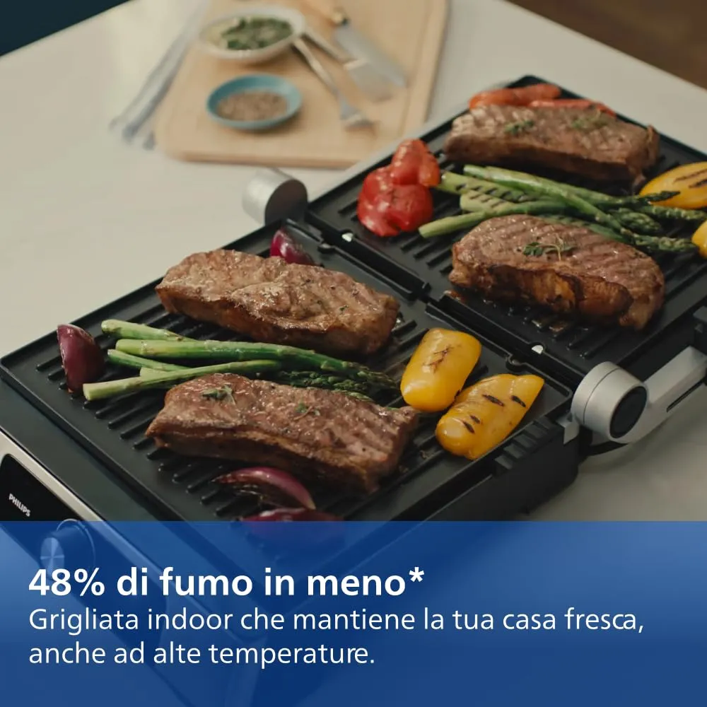 Philips 7000 Grill HD6301/90 Griglia Elettrica 2200W - immagine 7