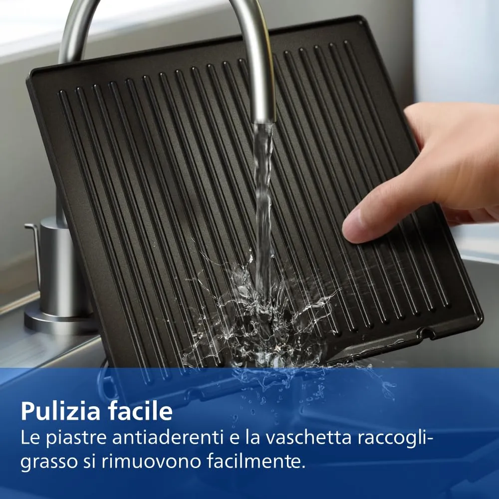 Philips 7000 Grill HD6301/90 Griglia Elettrica 2200W - immagine 8