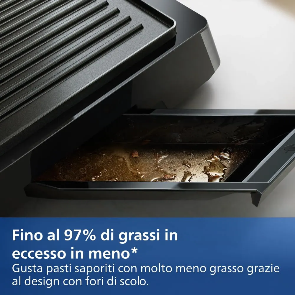 Philips 7000 Grill HD6301/90 Griglia Elettrica 2200W - immagine 9