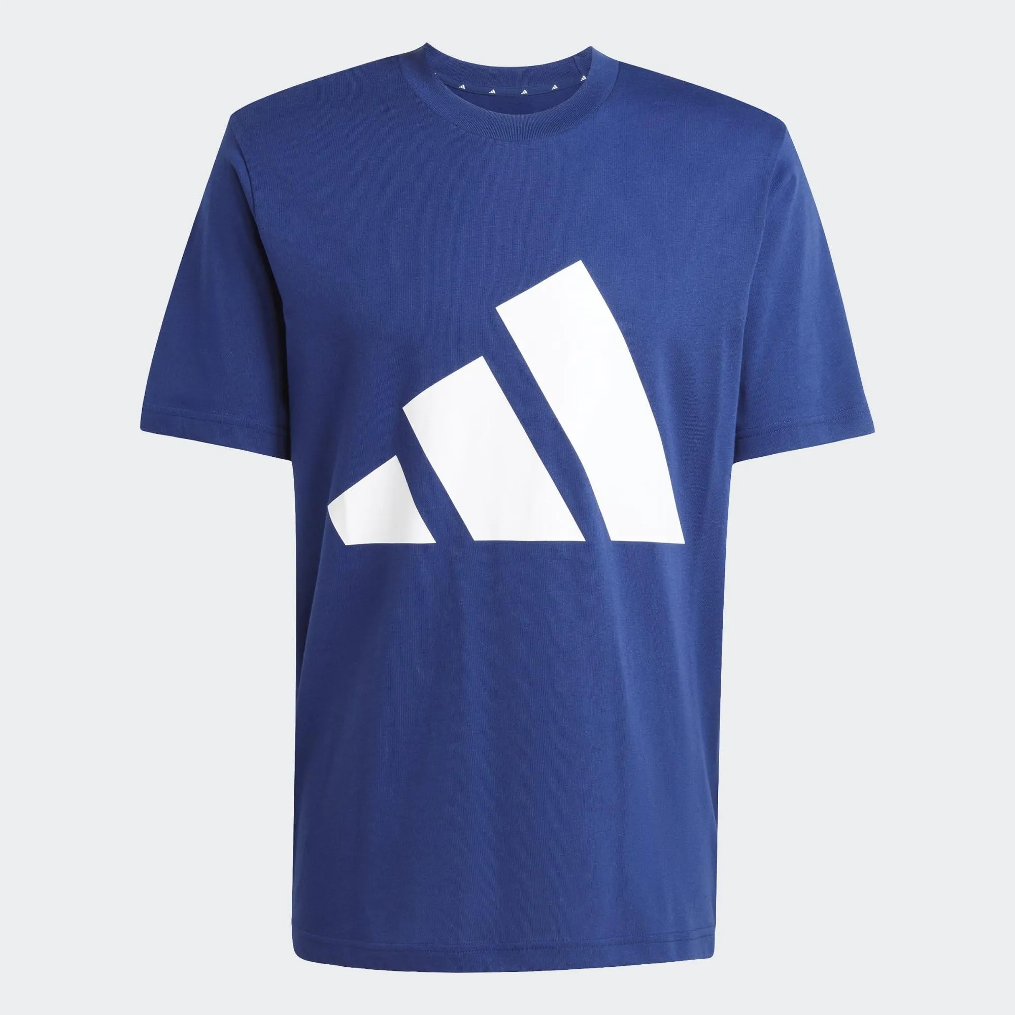 adidas Homme Essentials Big Logo Single Jersey Tee, Dark Blue/White, XS - immagine 4