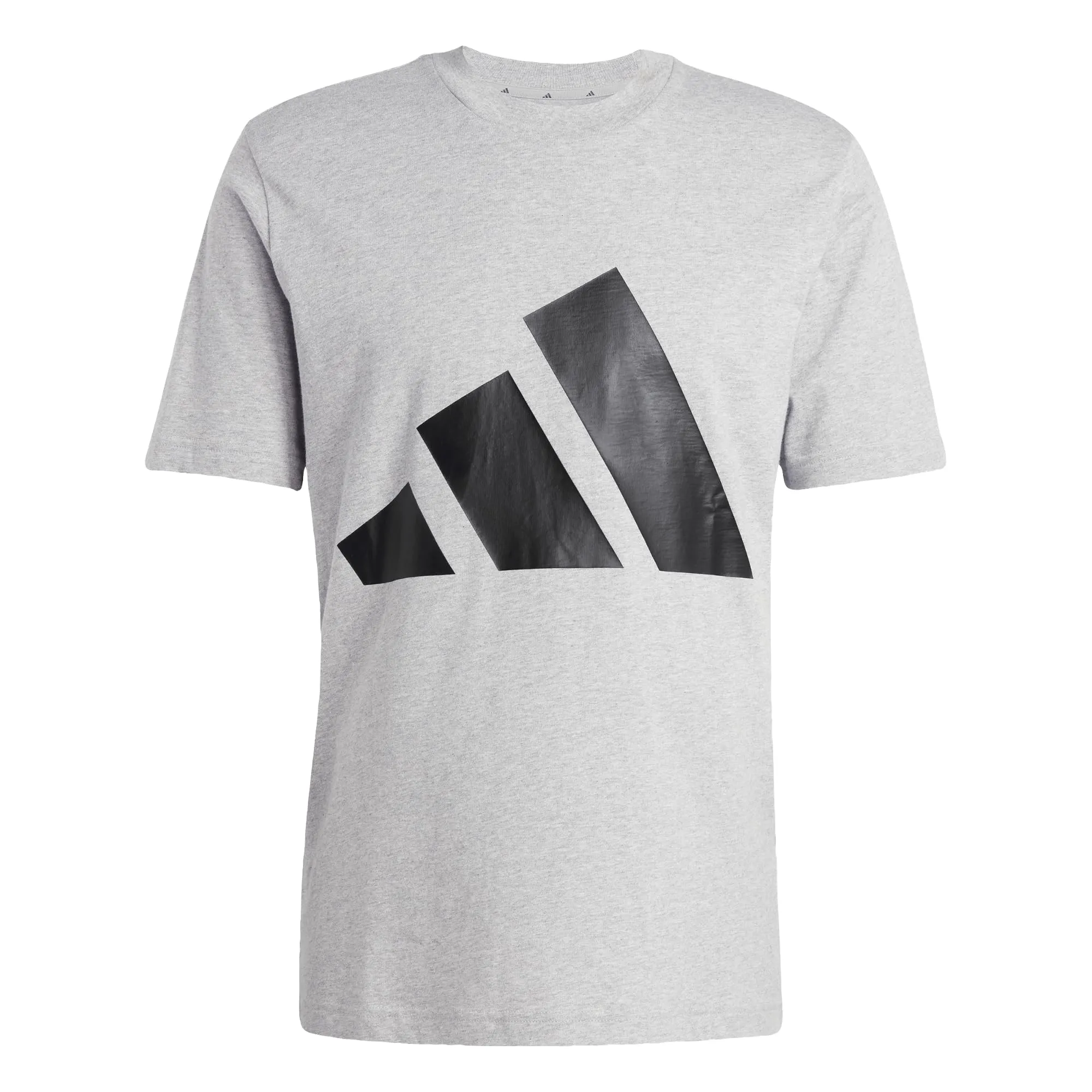 adidas Homme Essentials Big Logo Single Jersey Tee - Medium Grey Heather/Black, S - immagine 3
