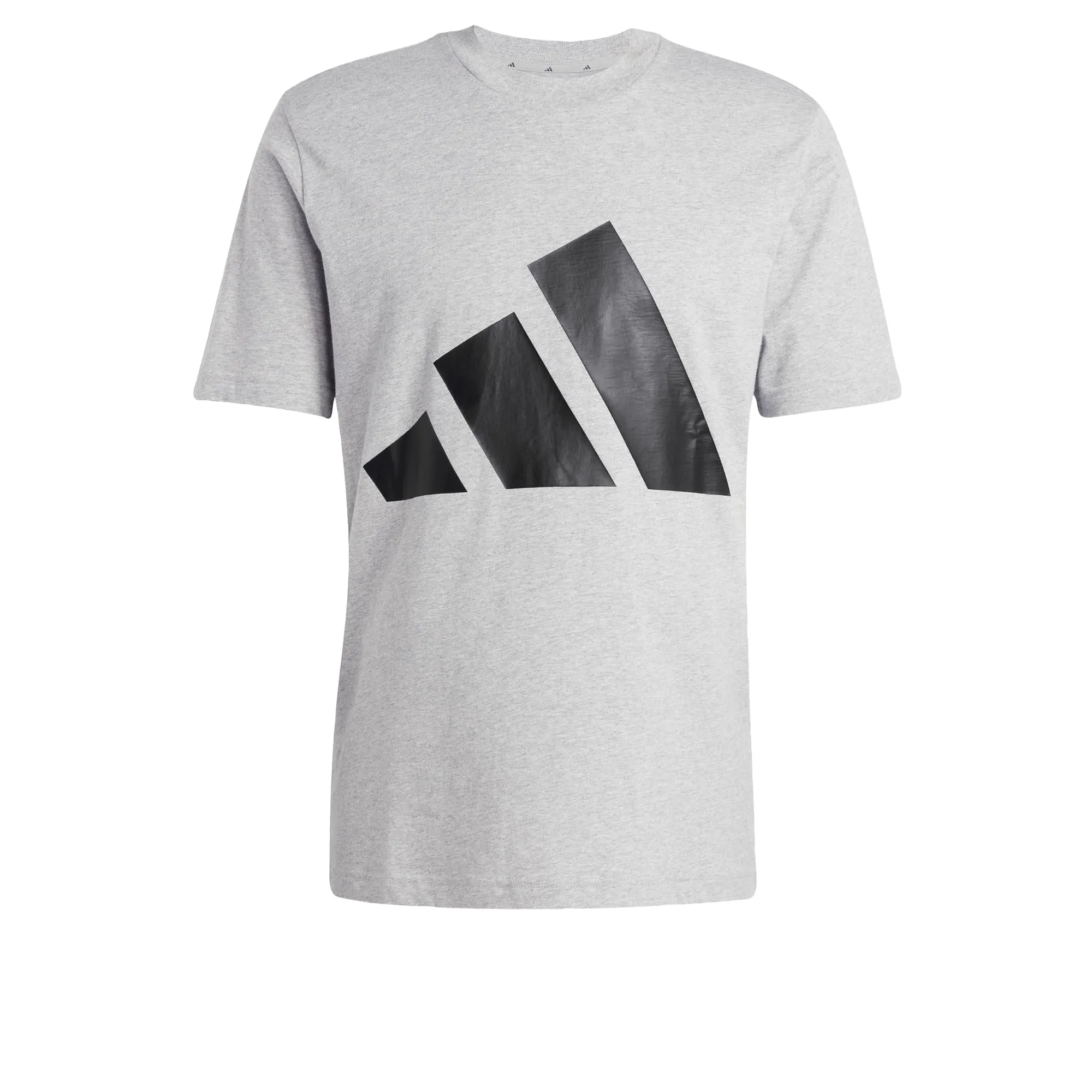 adidas Homme Essentials Big Logo Single Jersey Tee - Medium Grey Heather/Black, S - immagine 4