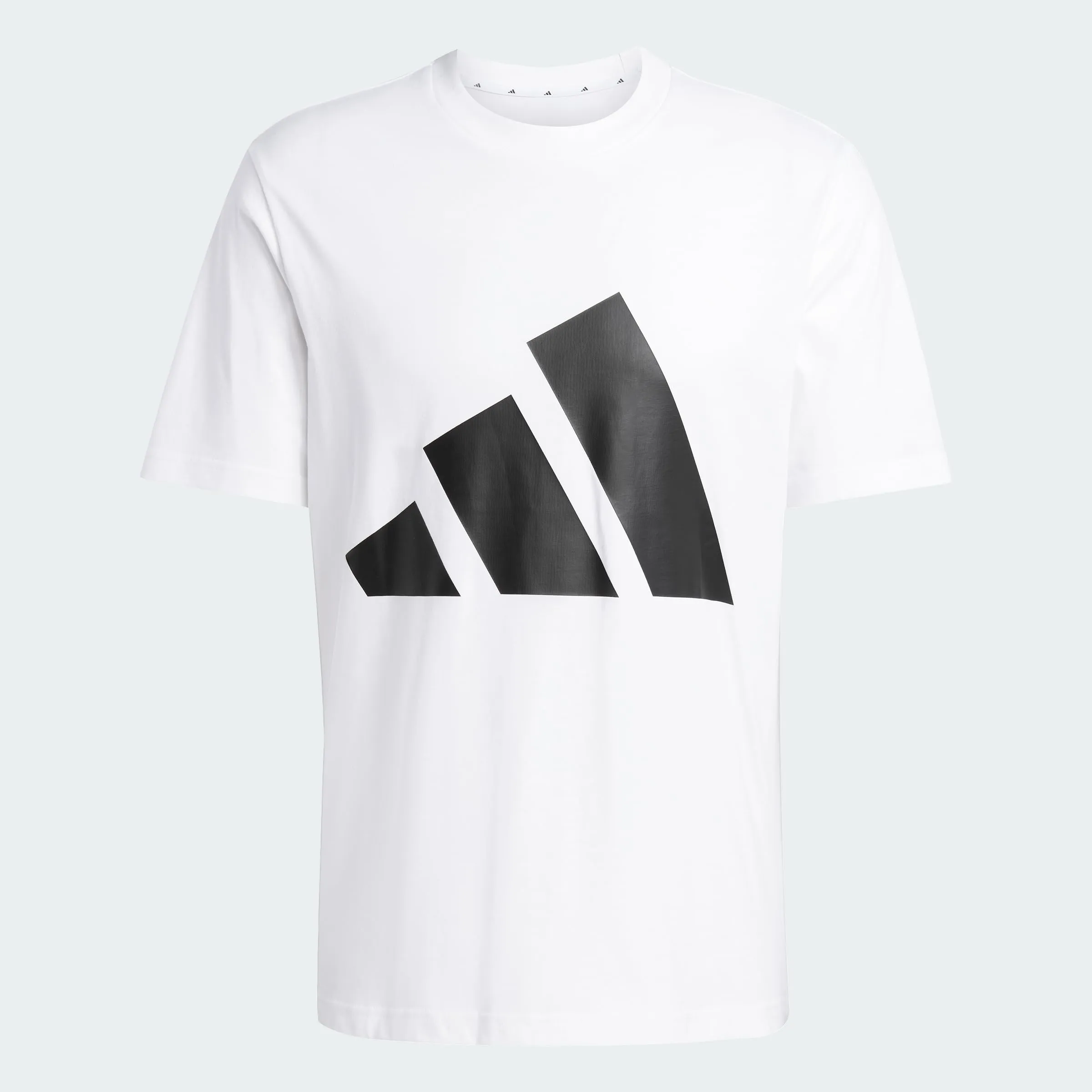 adidas Essentials Big Logo Single Jersey Shirt - White/Black, M - immagine 1