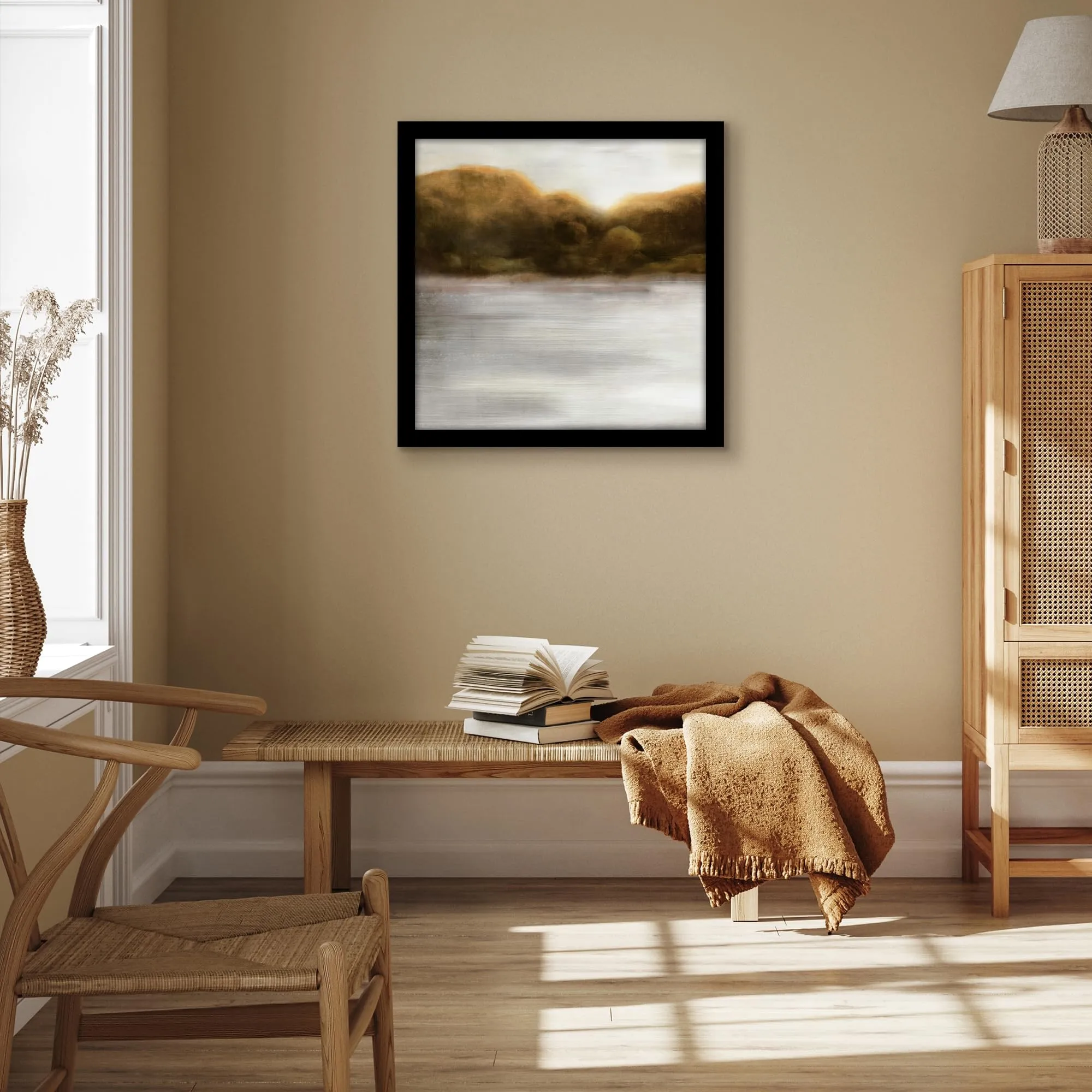 Americanflat Cornice Quadrata in Legno MDF, 60x60 cm, Nera - immagine 4
