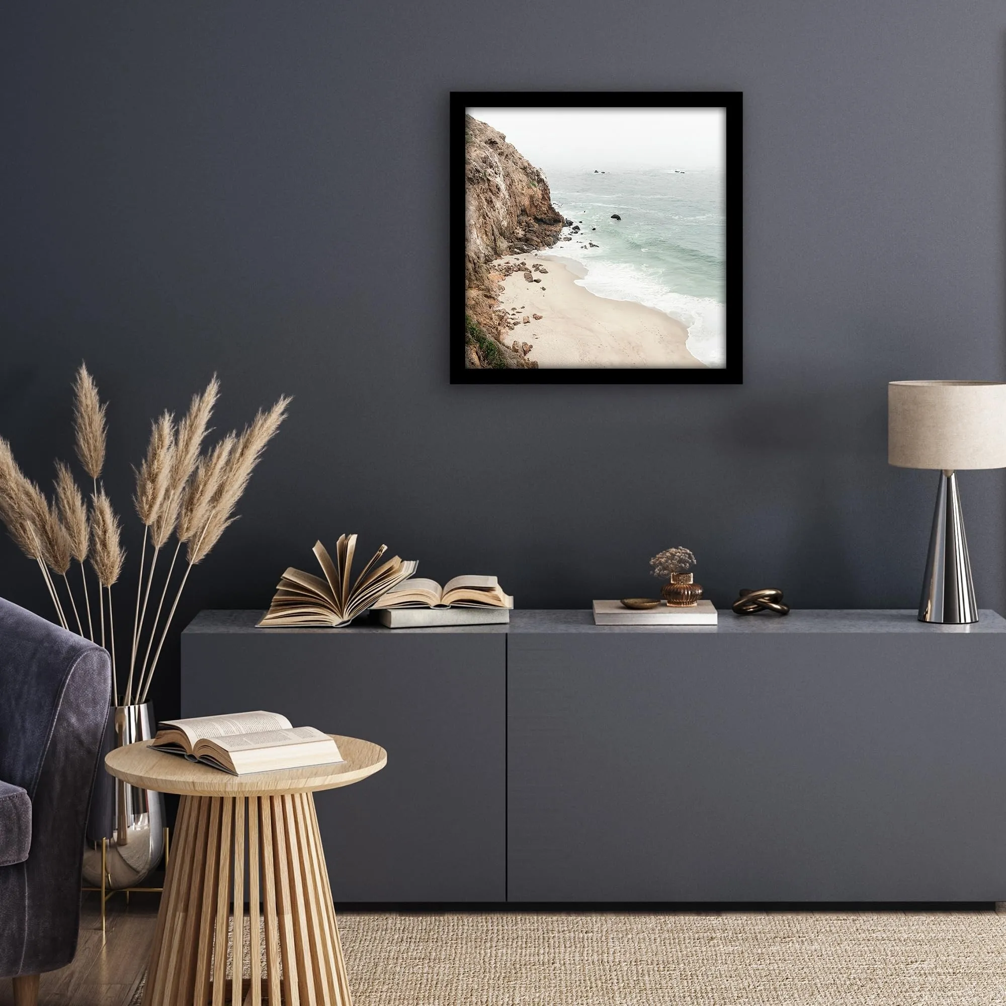 Americanflat Cornice Quadrata in Legno MDF, 60x60 cm, Nera - immagine 6