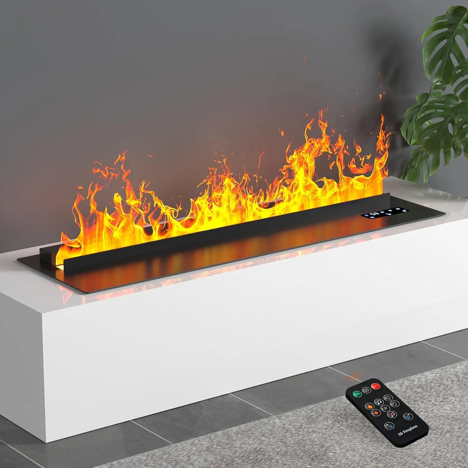 Mexhom Camino Elettrico a Vapore Acqueo 3D 100cm BILU-DANS-100 - immagine 1