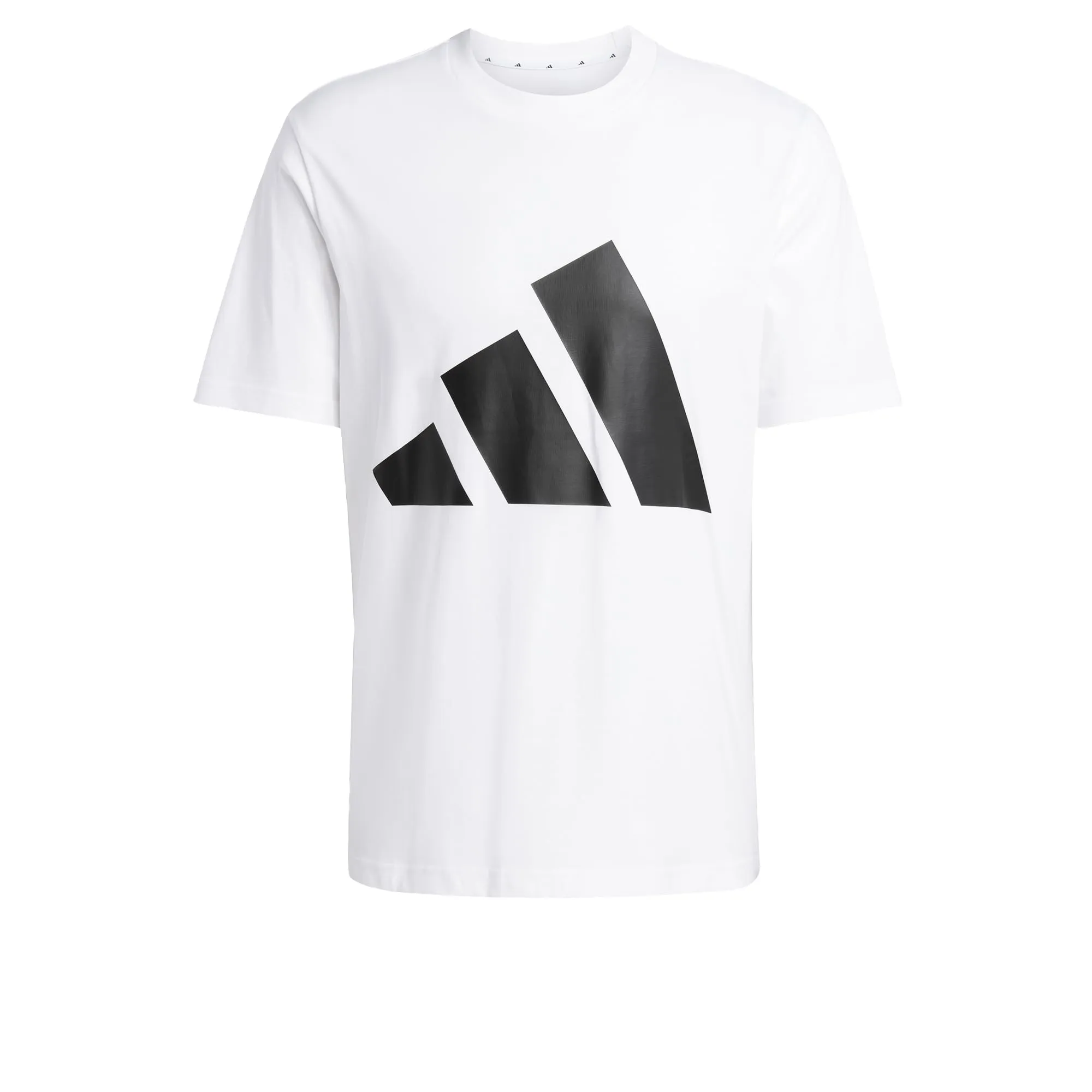 adidas Essentials Big Logo Single Jersey Shirt - White/Black, S - immagine 5