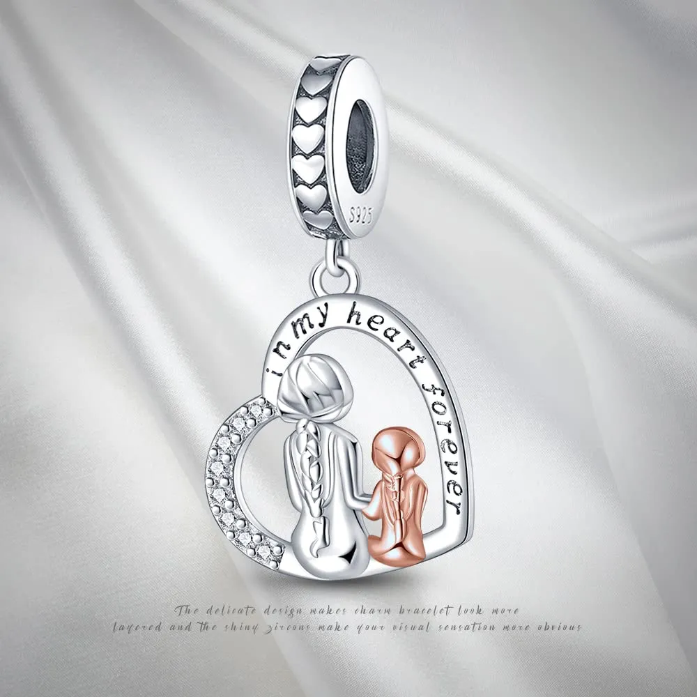 Pandach Bead Charm in Argento Sterling 925 con Cubic Zirconia per Braccialetti e Collane europei - immagine 5