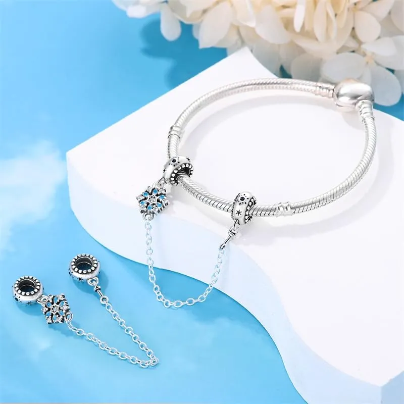 Pandach Bead Charm in Argento Sterling 925 con Cubic Zirconia per Braccialetti e Collane Europei - immagine 3