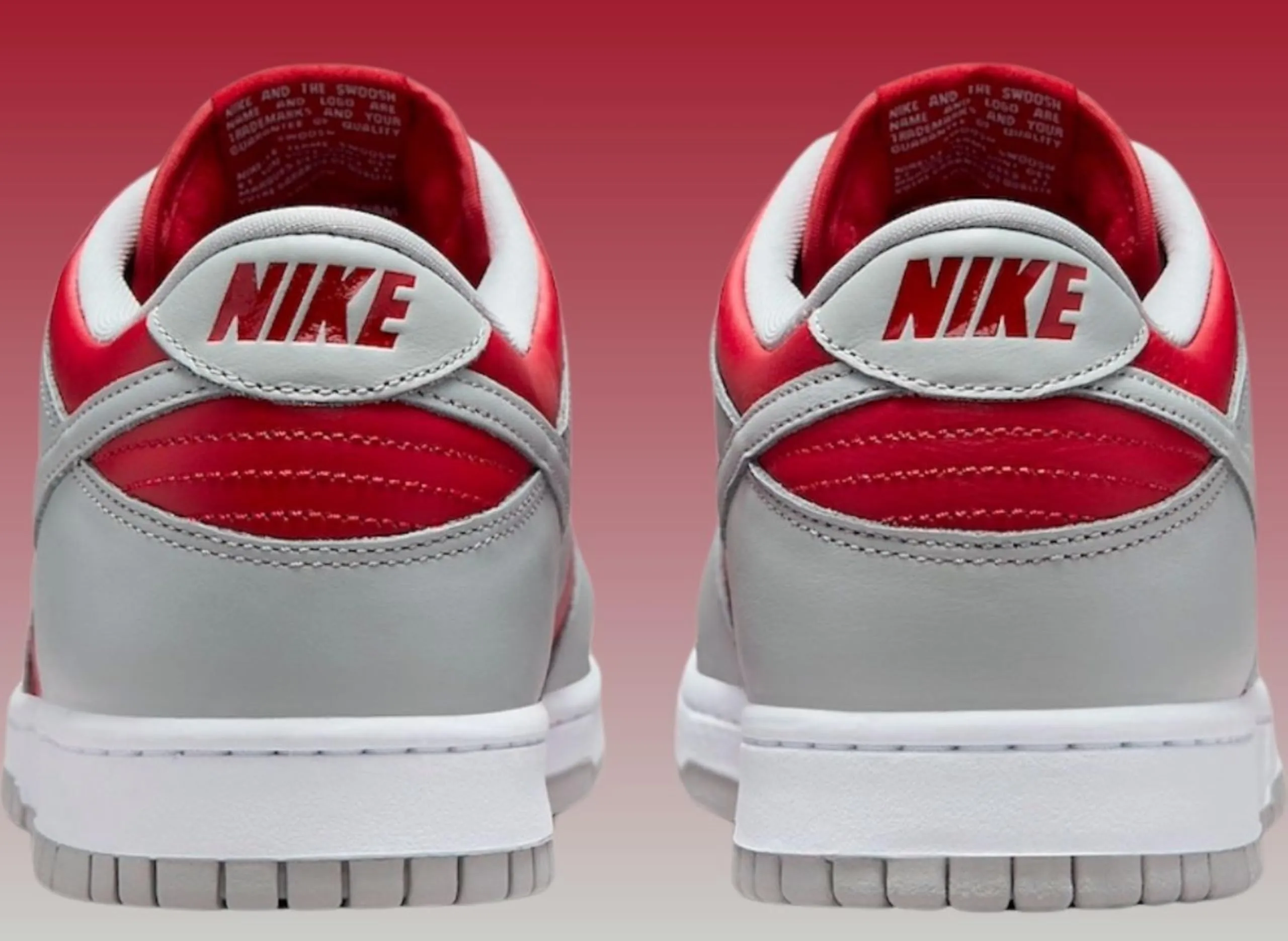 Nike Dunk Low Varsity Rosso Argento Bianco FQ6965-600 - immagine 5