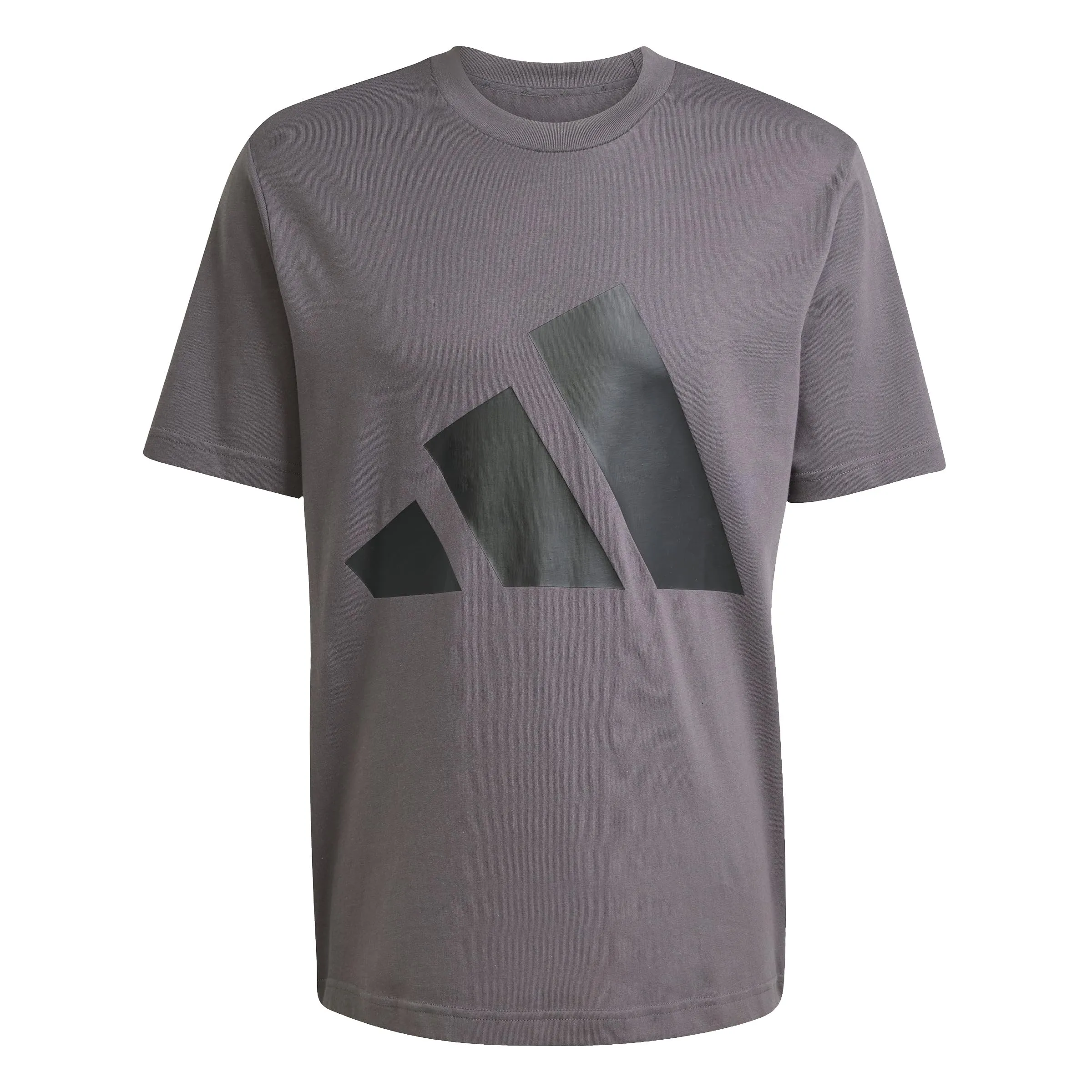 Adidas Essentials Big Logo Single Jersey Tee - Grey Strata/Black, S - immagine 1