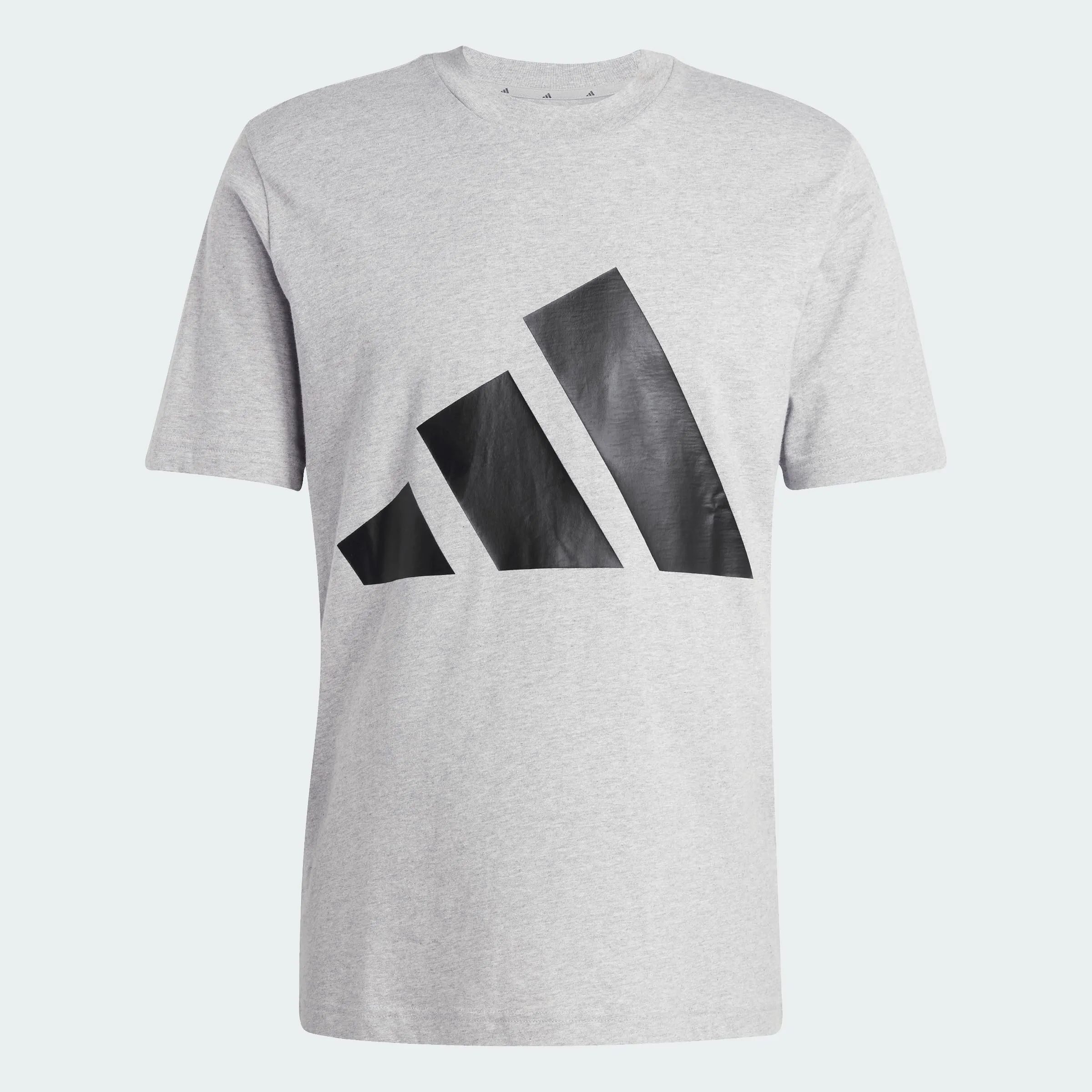 adidas Homme Essentials Big Logo Single Jersey Tee, Medium Grey Heather/Black, XL - immagine 5