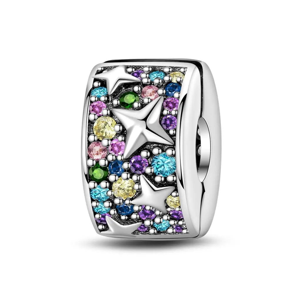 Pandach Bead Charm in Argento Sterling 925 con Cubic Zirconia per Braccialetti e Collane Europei - immagine 1
