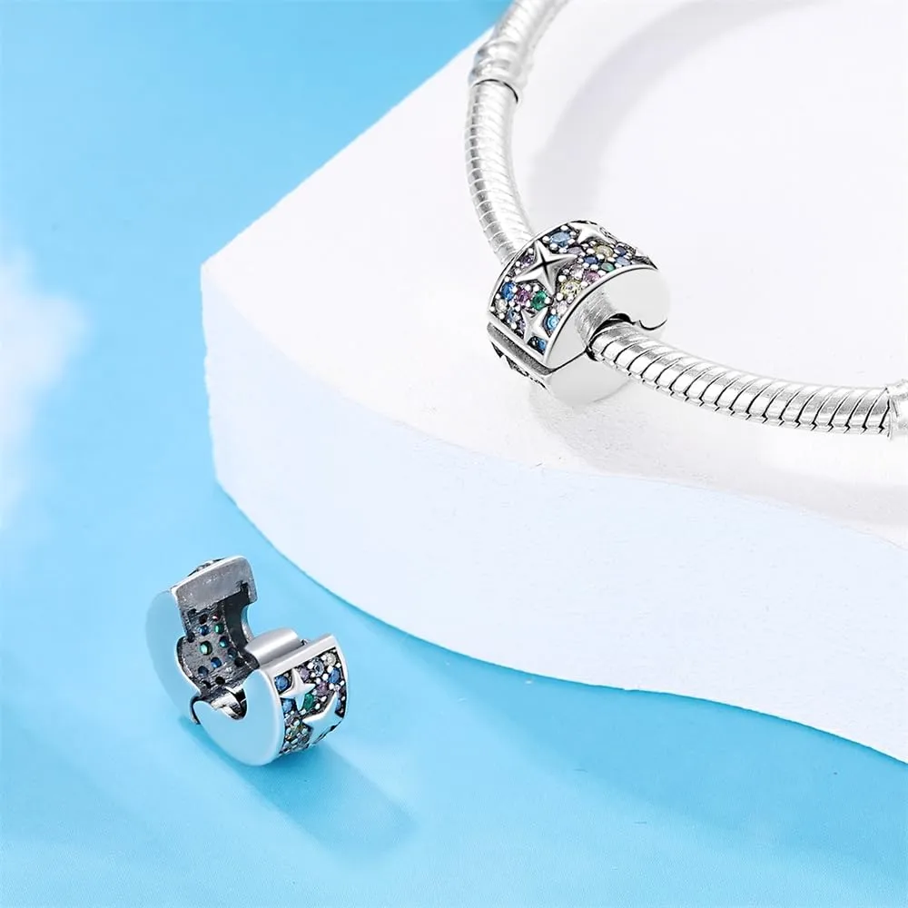 Pandach Bead Charm in Argento Sterling 925 con Cubic Zirconia per Braccialetti e Collane Europei - immagine 2