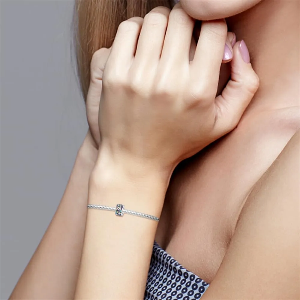 Pandach Bead Charm in Argento Sterling 925 con Cubic Zirconia per Braccialetti e Collane Europei - immagine 4