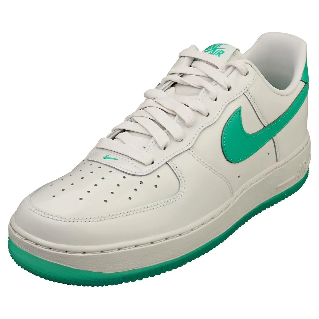 Nike Air Force 1 '07 PRM - Scarpe da uomo, Verde/Bianco, 45 EU - immagine 1
