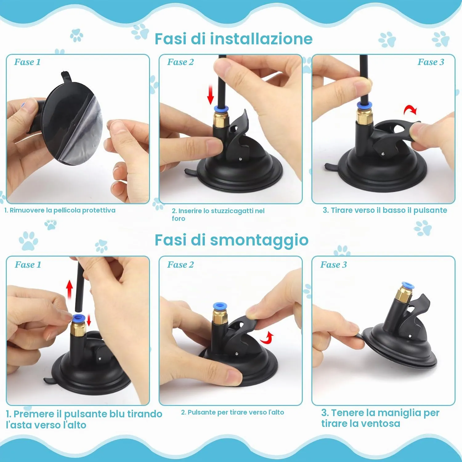 UGBO Set di 39 Giocattoli Interattivi per Gatti e Conigli, Tunnel di Gioco Pieghevole a 3 Vie con Ventosa Rotonda - immagine 6