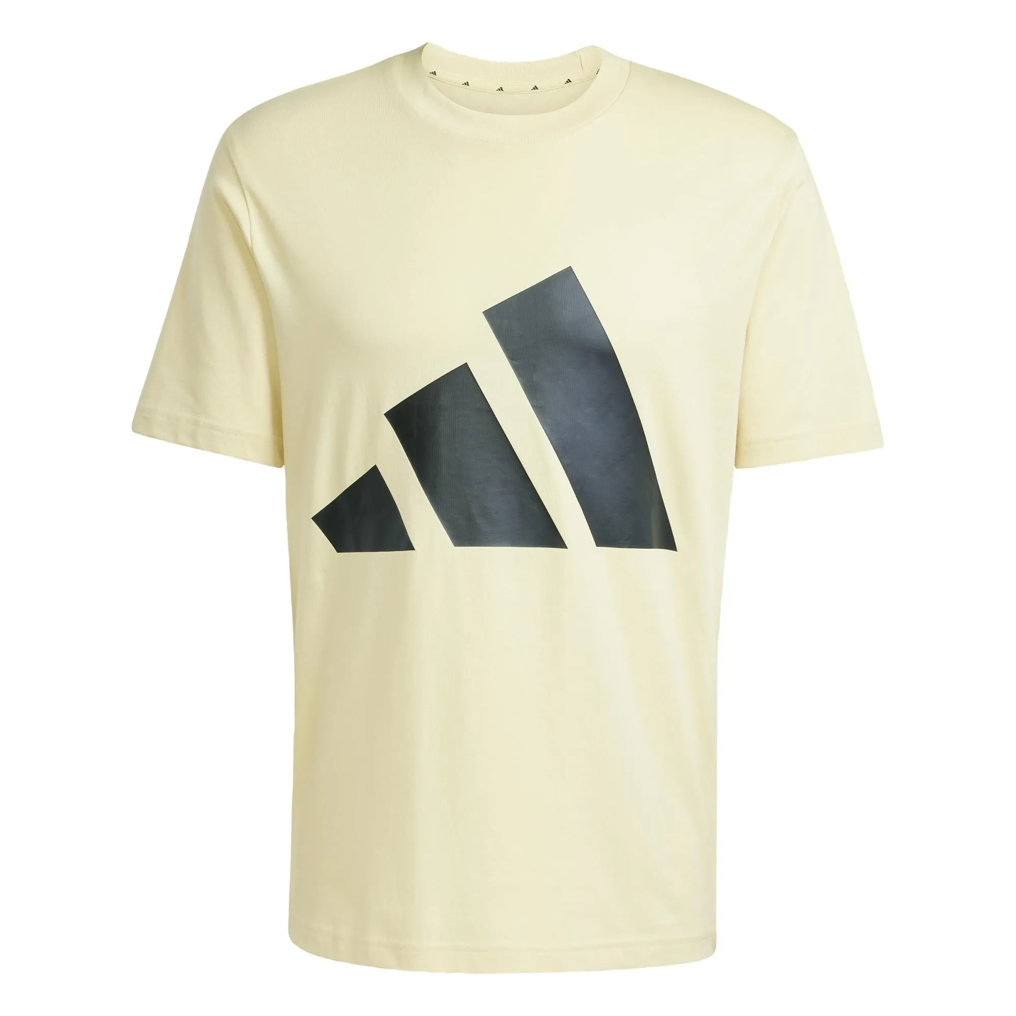 Adidas Essentials Big Logo Single Jersey Tee - Powder Yellow/Black - M - immagine 1