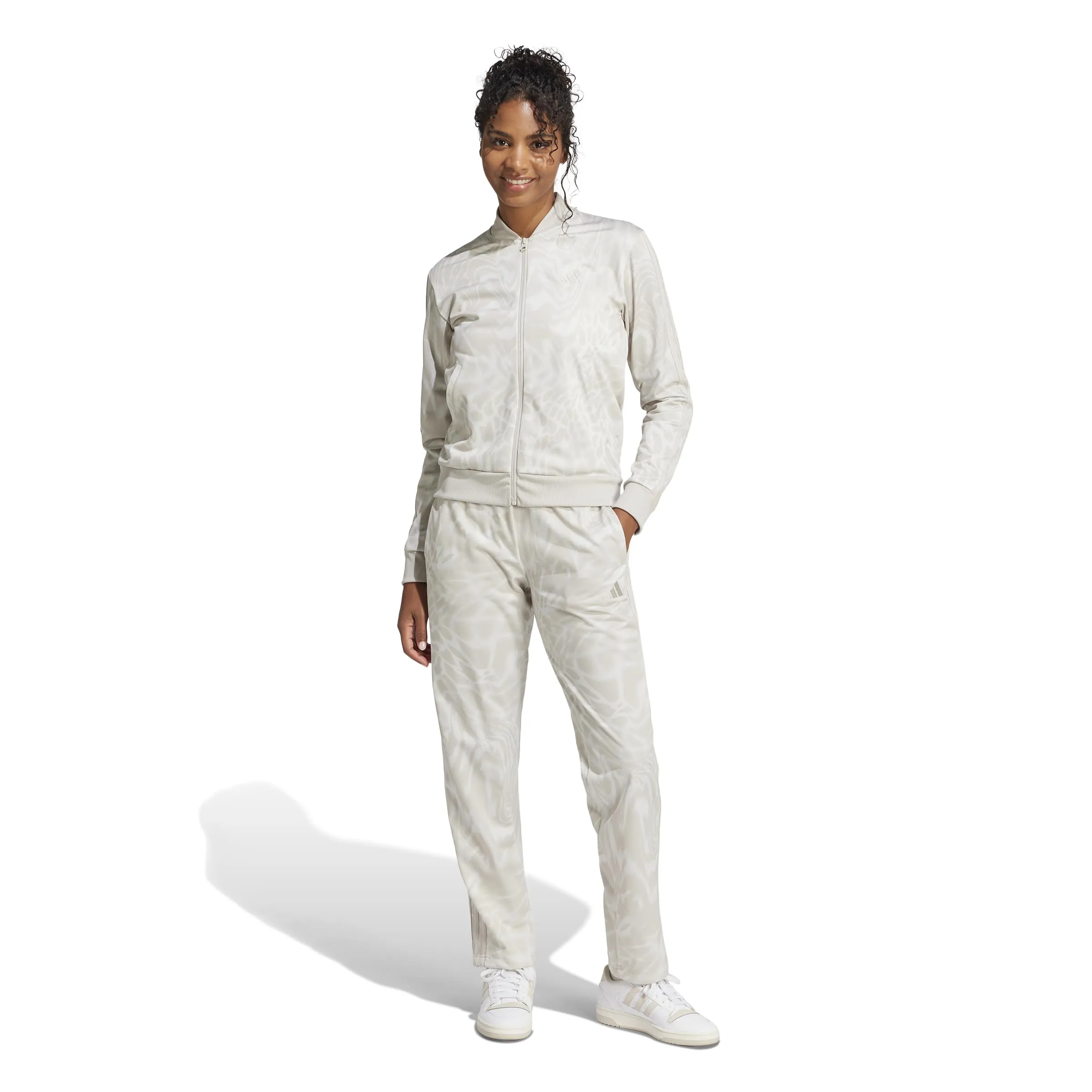 adidas Essentials 3-Stripes Tracksuit, Multicolor/Wonder Alumina, L - immagine 3