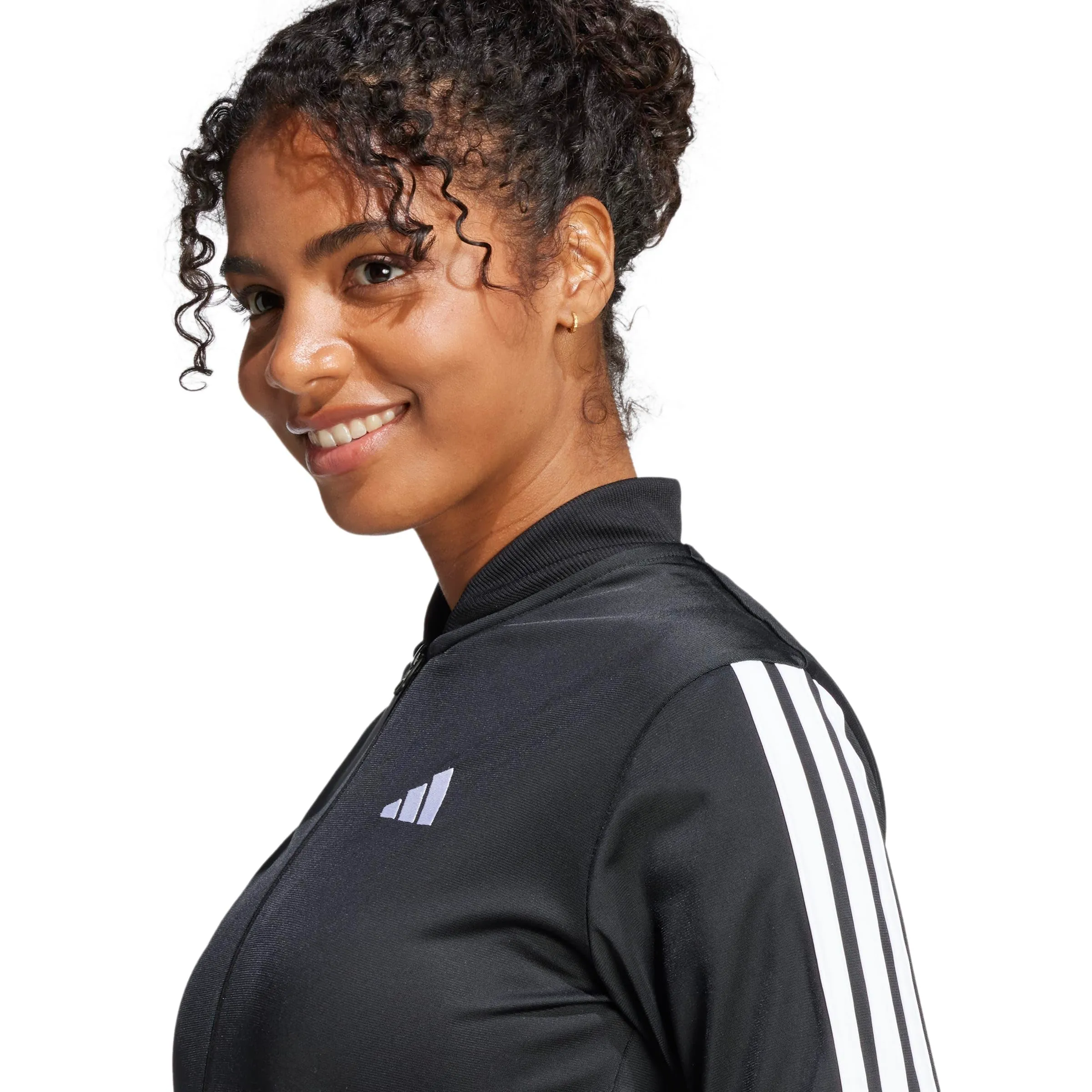 adidas Donna Essentials 3-Stripes Track Suit - Black, XXL - immagine 4