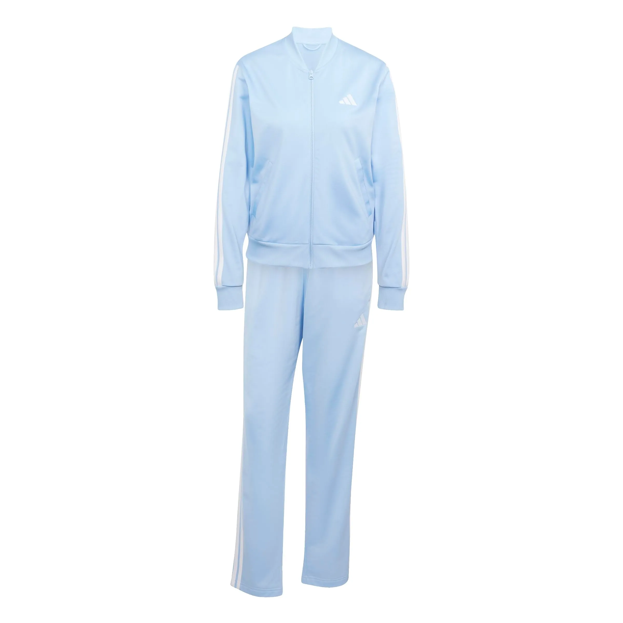 adidas Donna Essentials 3-Stripes Track Suit, Glow Blue, S - immagine 1