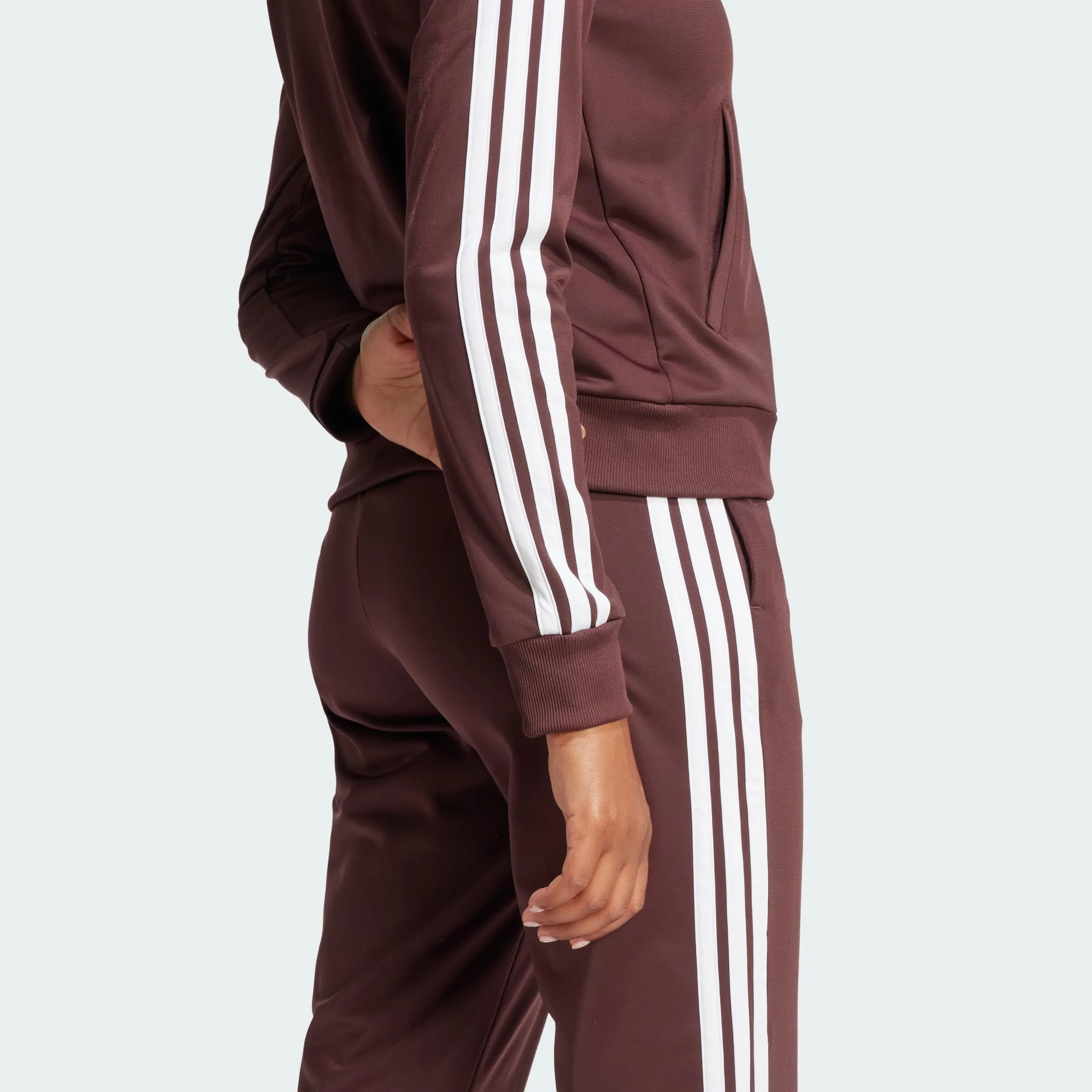 adidas Essentials 3-Stripes Tracksuit, Aurora Ruby, XS - immagine 2
