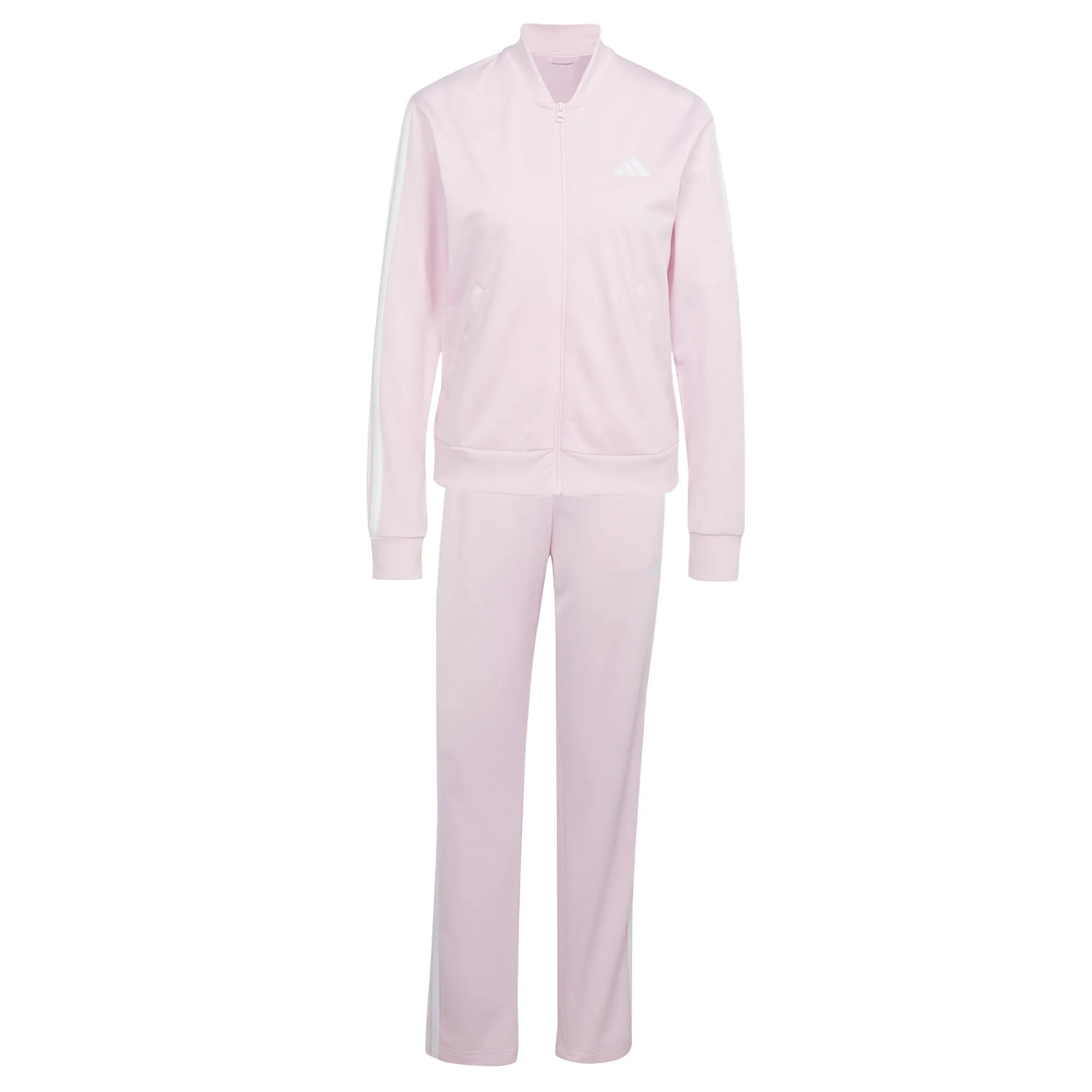 adidas Donna Essentials 3-Stripes Track Suit, Clear Pink, S - immagine 1