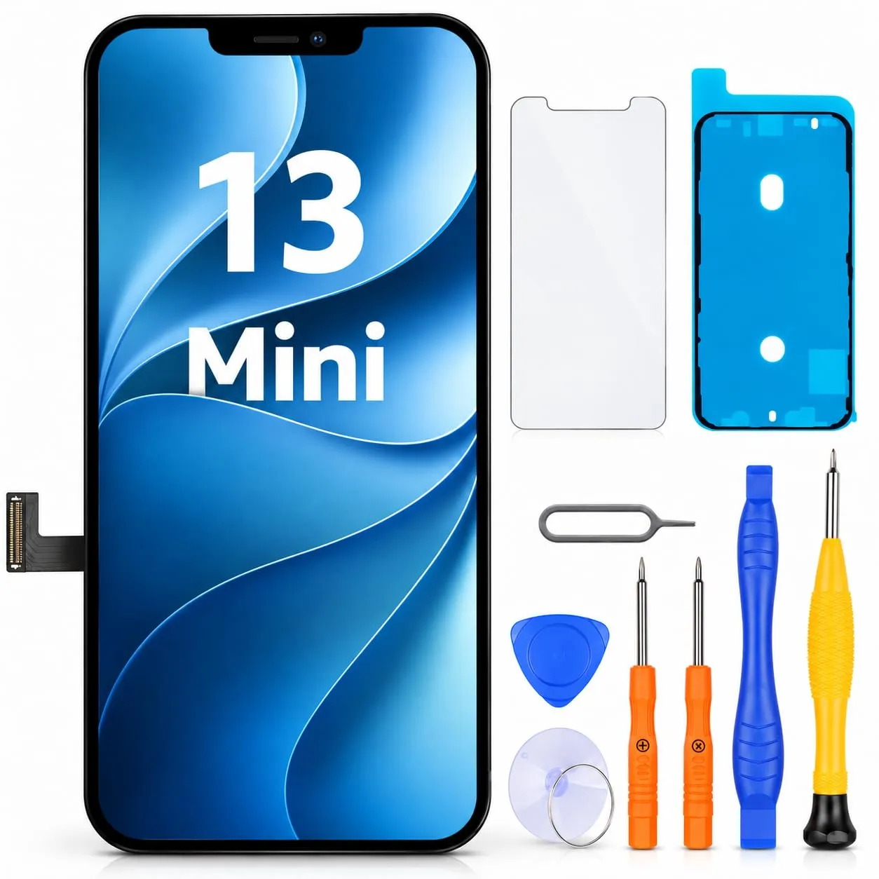 LL TRADER Schermo LCD 5,4'' per iPhone 13 Mini con Kit di Riparazione - immagine 1