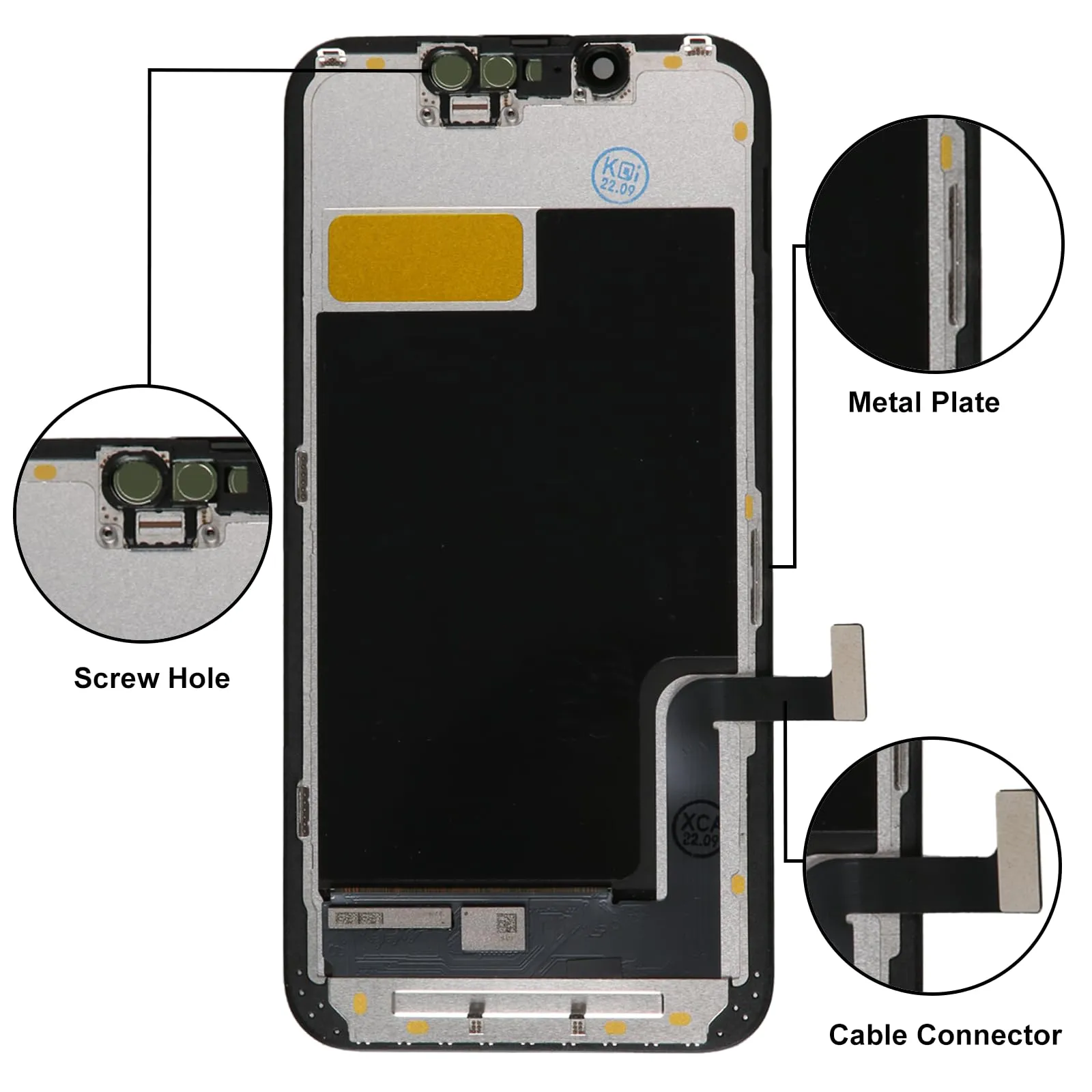 LL TRADER Schermo LCD 5,4'' per iPhone 13 Mini con Kit di Riparazione - immagine 5