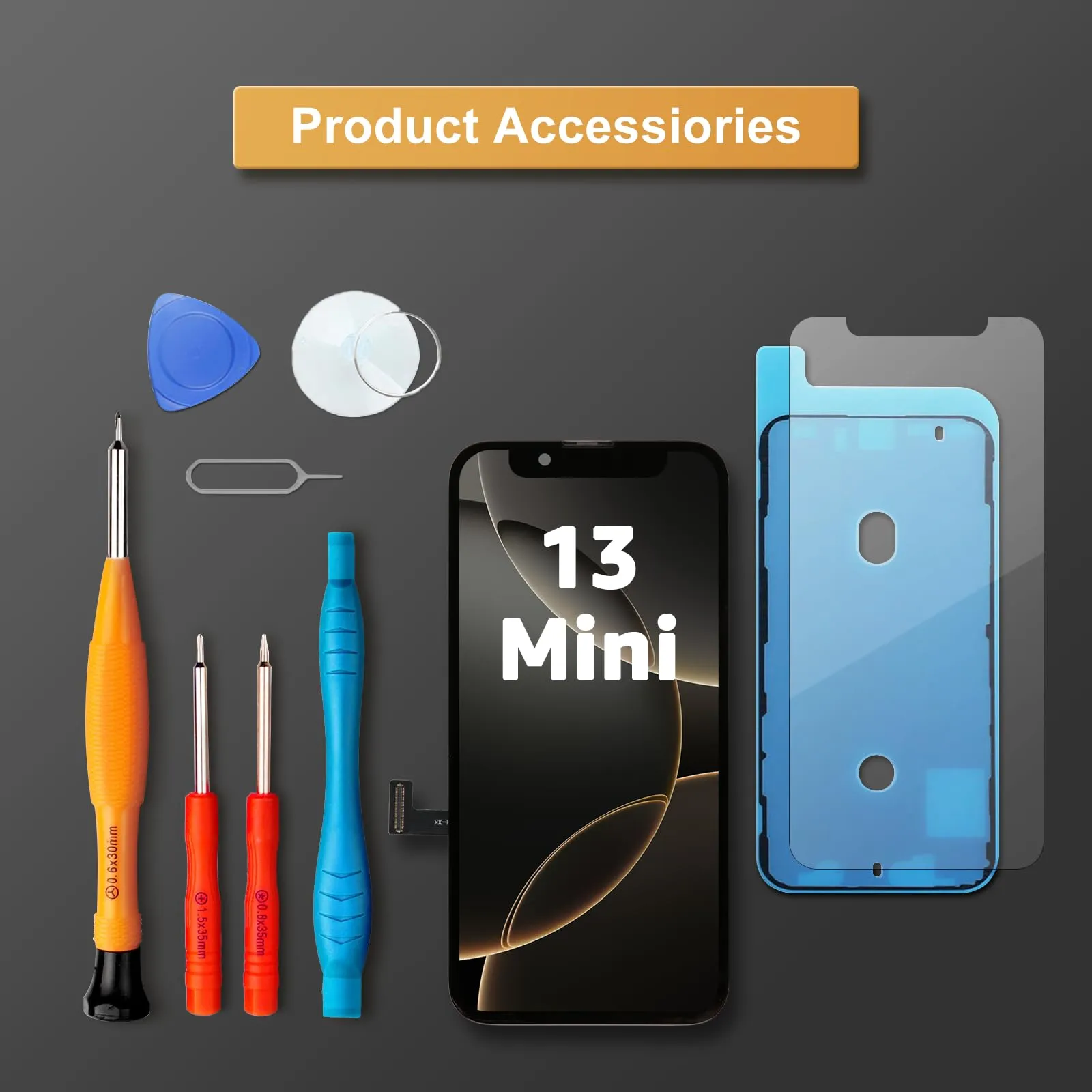 LL TRADER Schermo LCD 5,4'' per iPhone 13 Mini con Kit di Riparazione - immagine 7