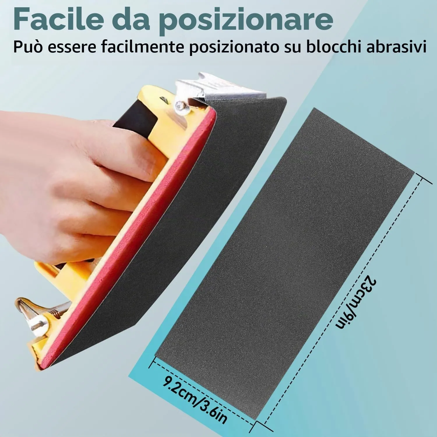 auriikoop Carta Vetrata Umida e Asciutta 23 x 9 cm, Grana 400-3000, 45 Fogli - immagine 7