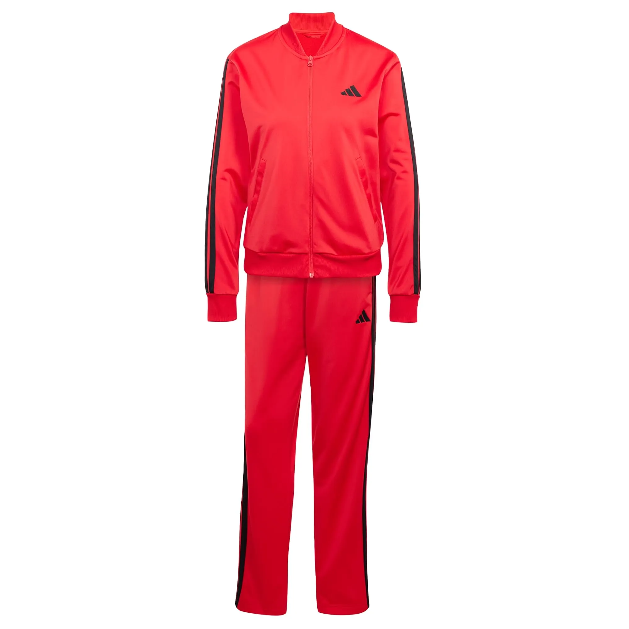 adidas Essentials 3-Stripes Tracksuit, Pure Ruby, S - immagine 1