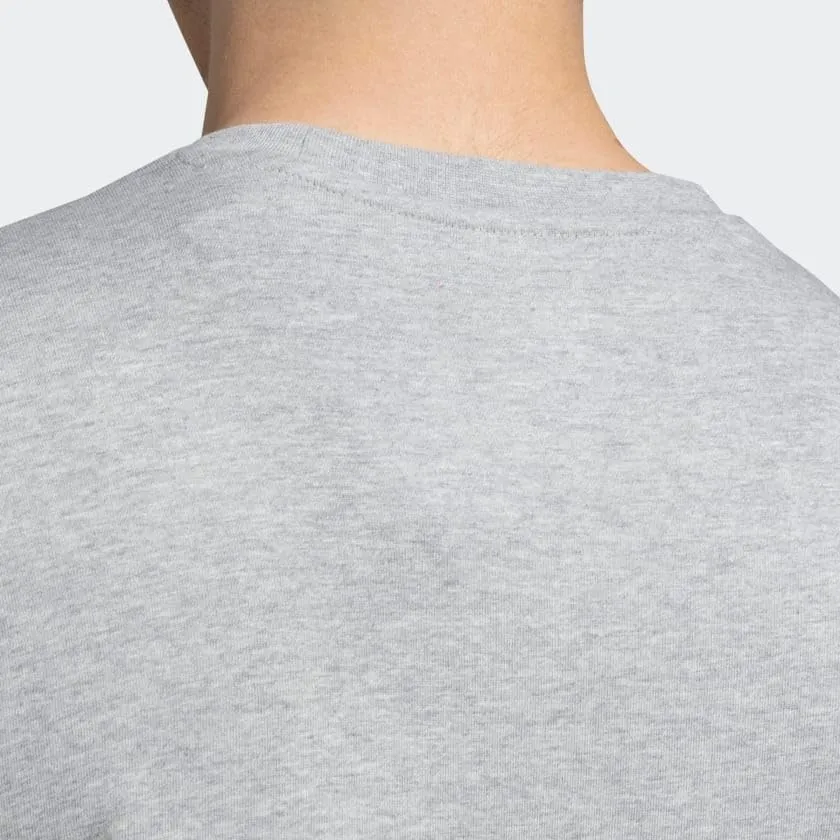 adidas Homme Essentials Big Logo Single Jersey Tee, Medium Grey Heather/Black, XXL - immagine 6