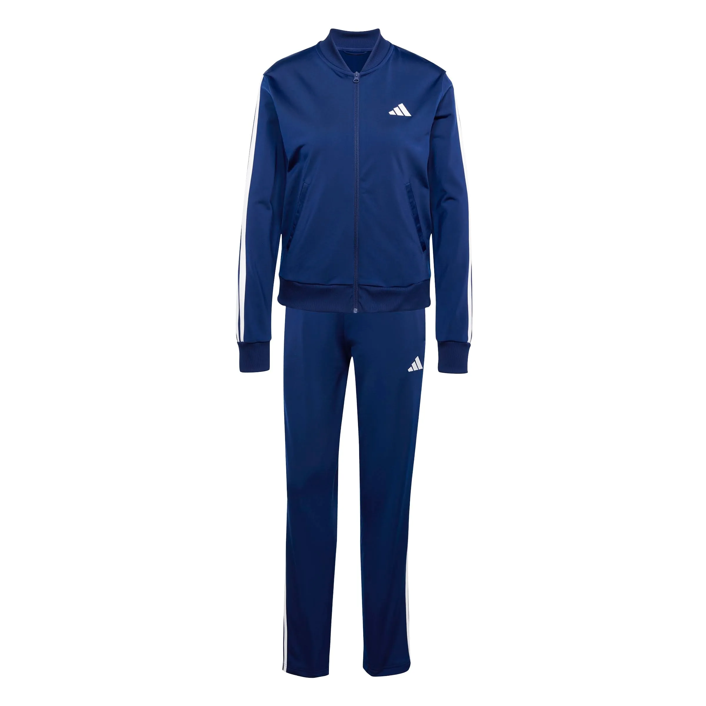 adidas Donna Essentials 3-Stripes Track Suit, Dark Blue, S - immagine 1