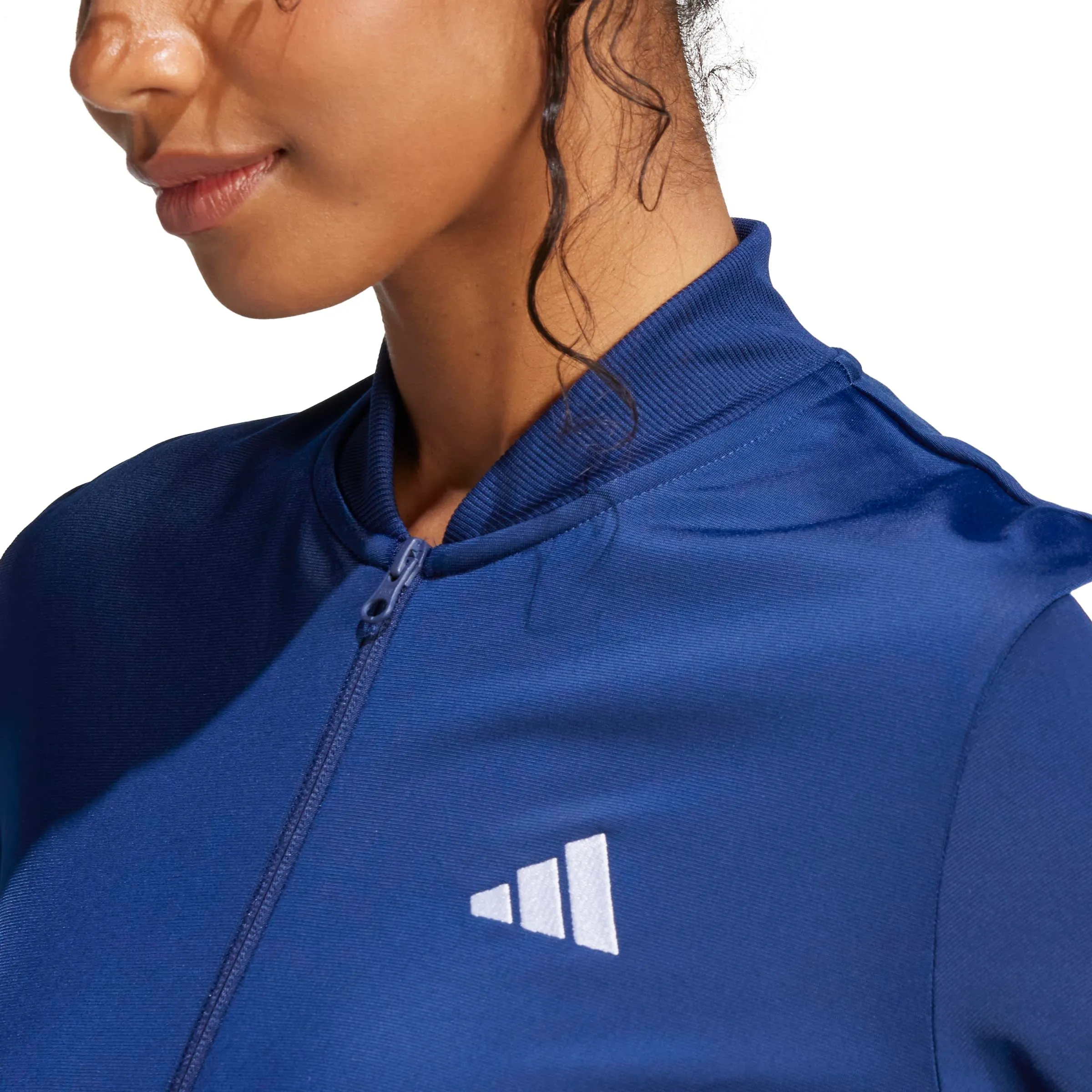 adidas Donna Essentials 3-Stripes Track Suit, Dark Blue, S - immagine 4