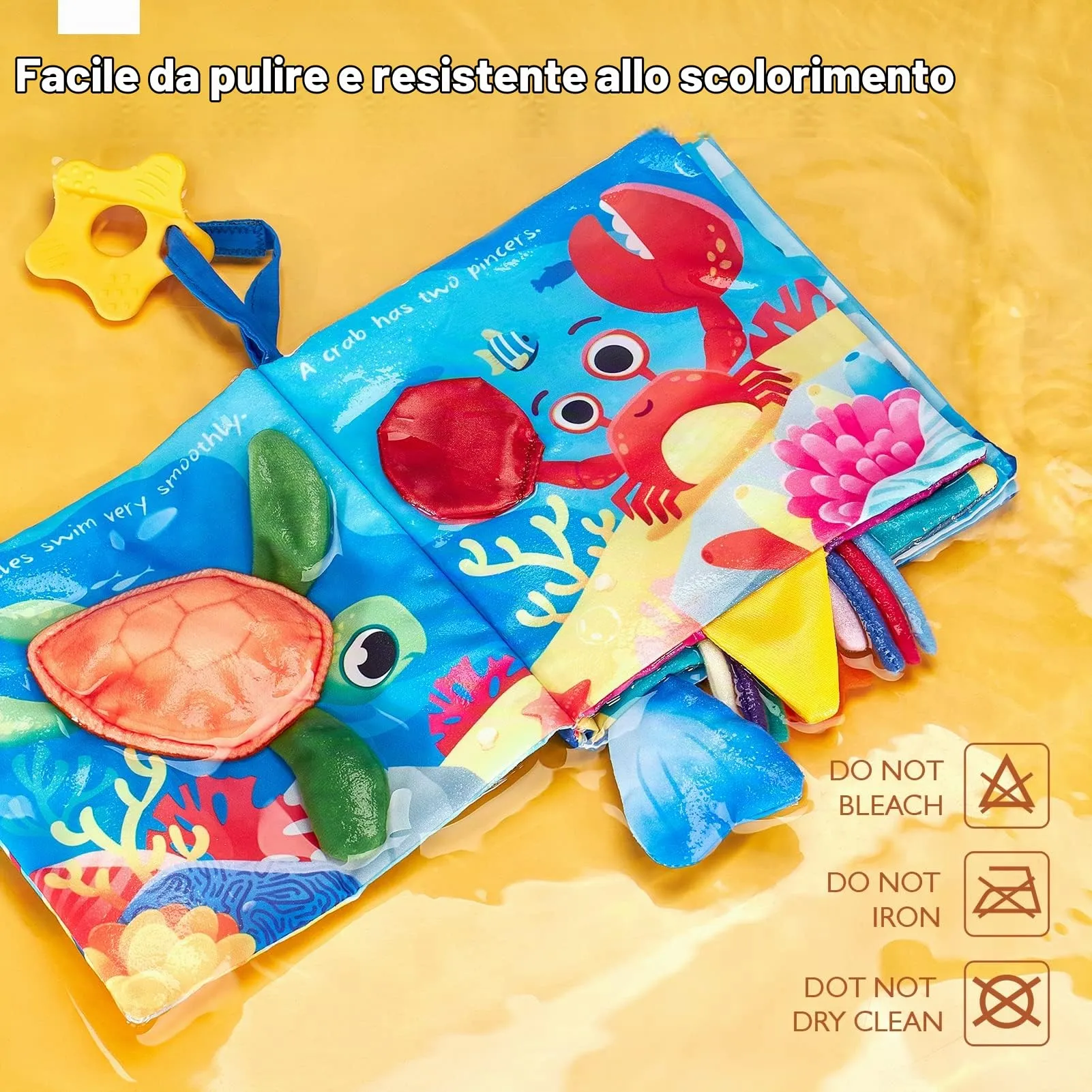 hahaland Libri Sensoriali di Stoffa Animali per Neonato 0-6 Mesi, 2 Pezzi - immagine 8
